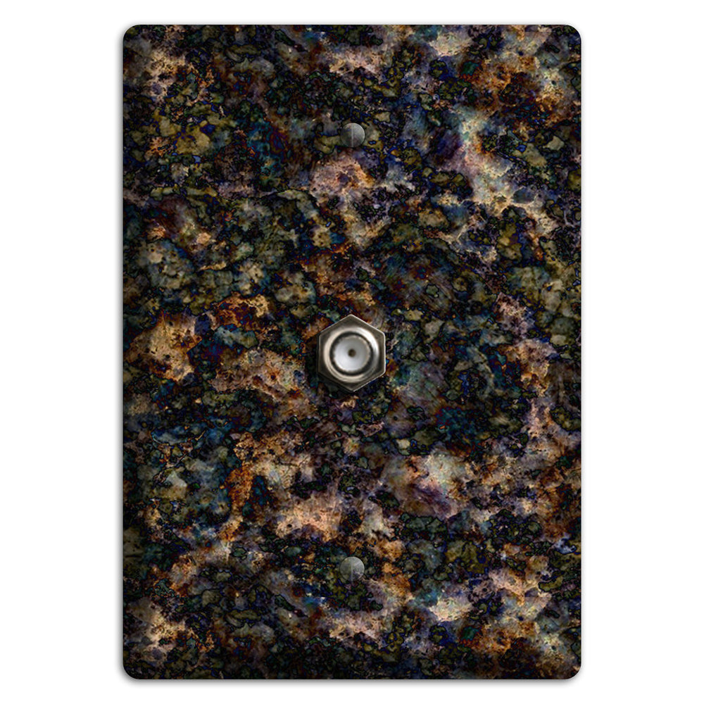 Volga Blue Granite Cable Wallplate