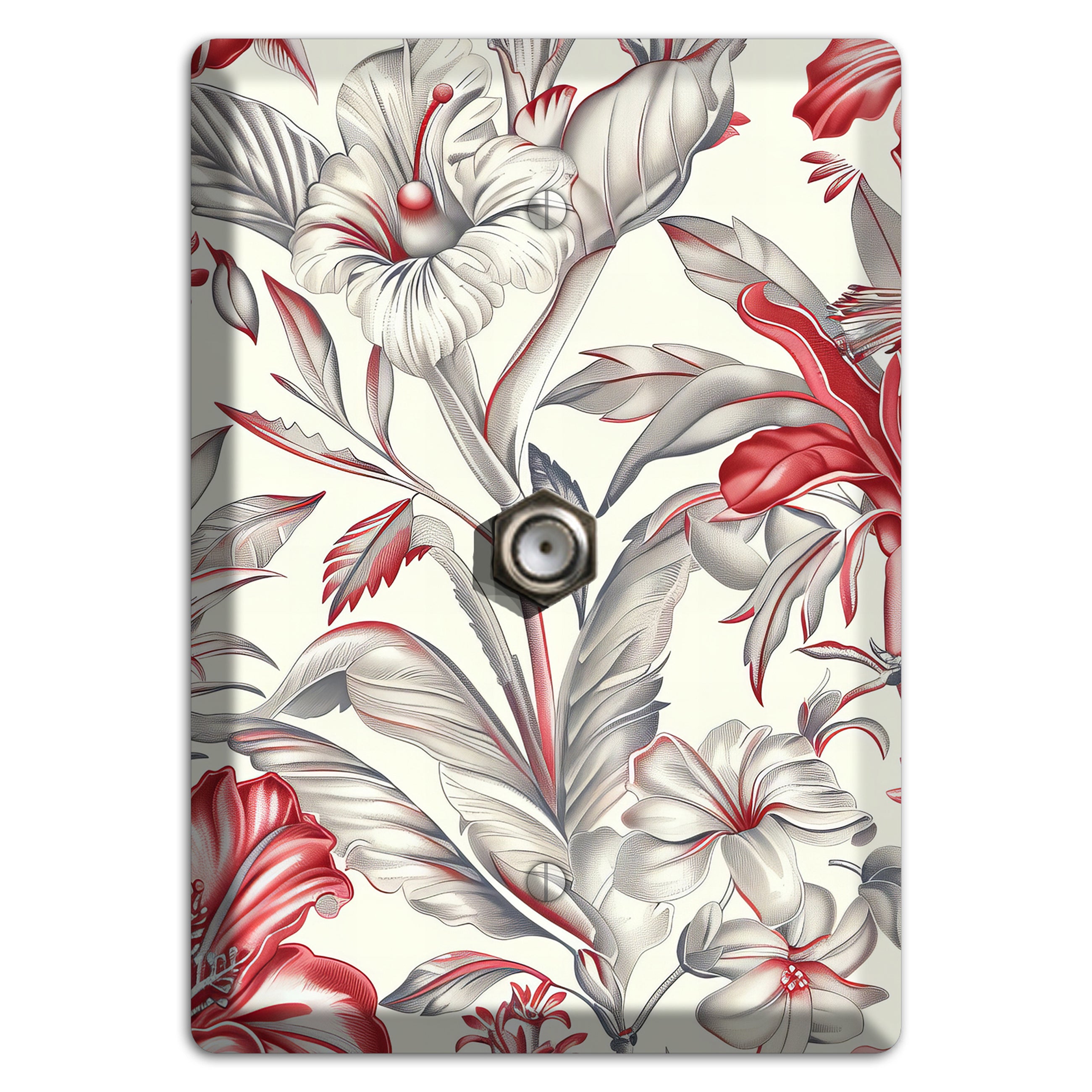 Crimson Botanica Cable Wallplate