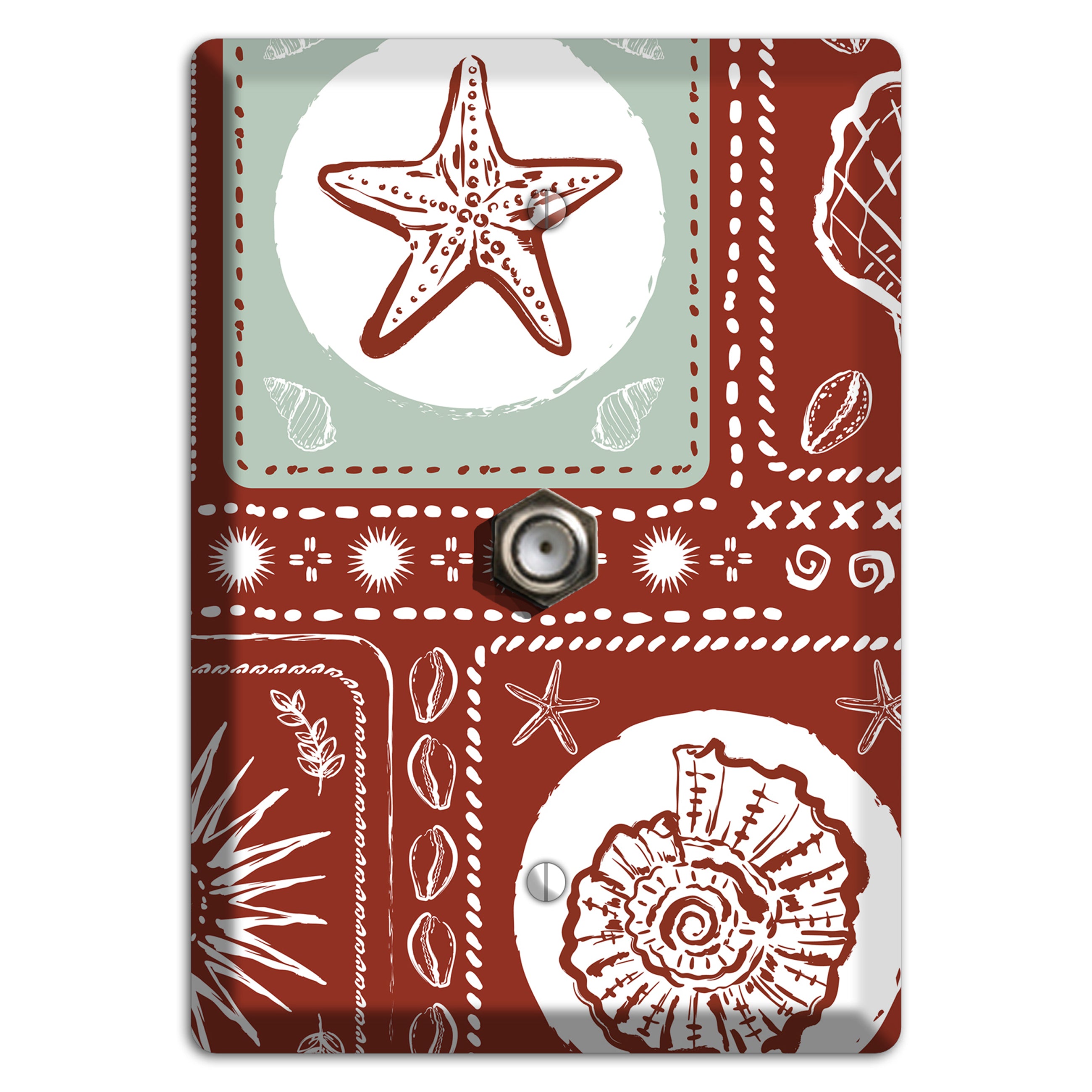 Crimson Tide Relics Cable Wallplate