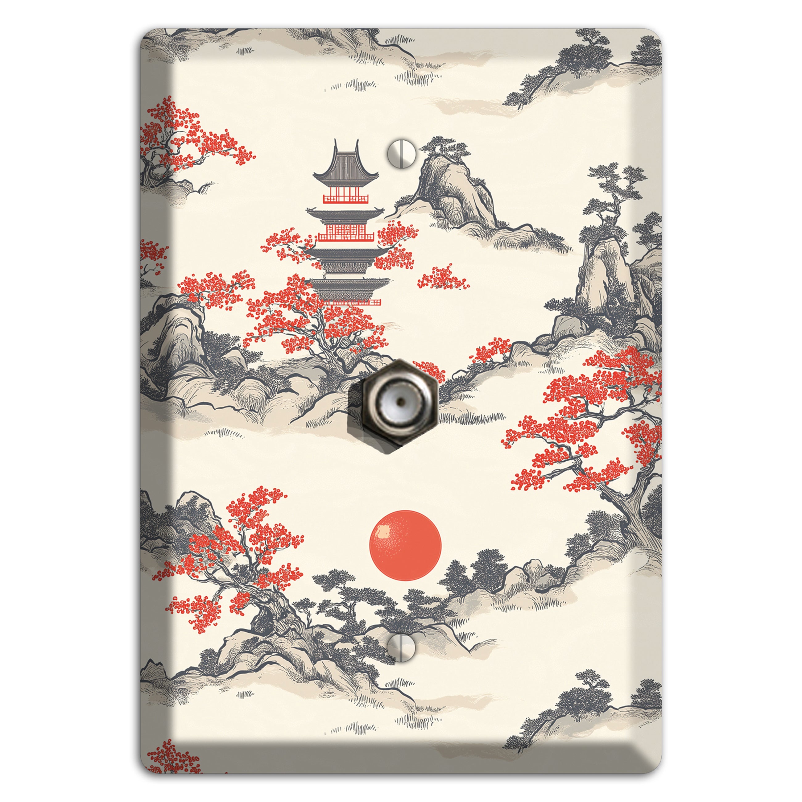 Ember & Stone Peaks Cable Wallplate