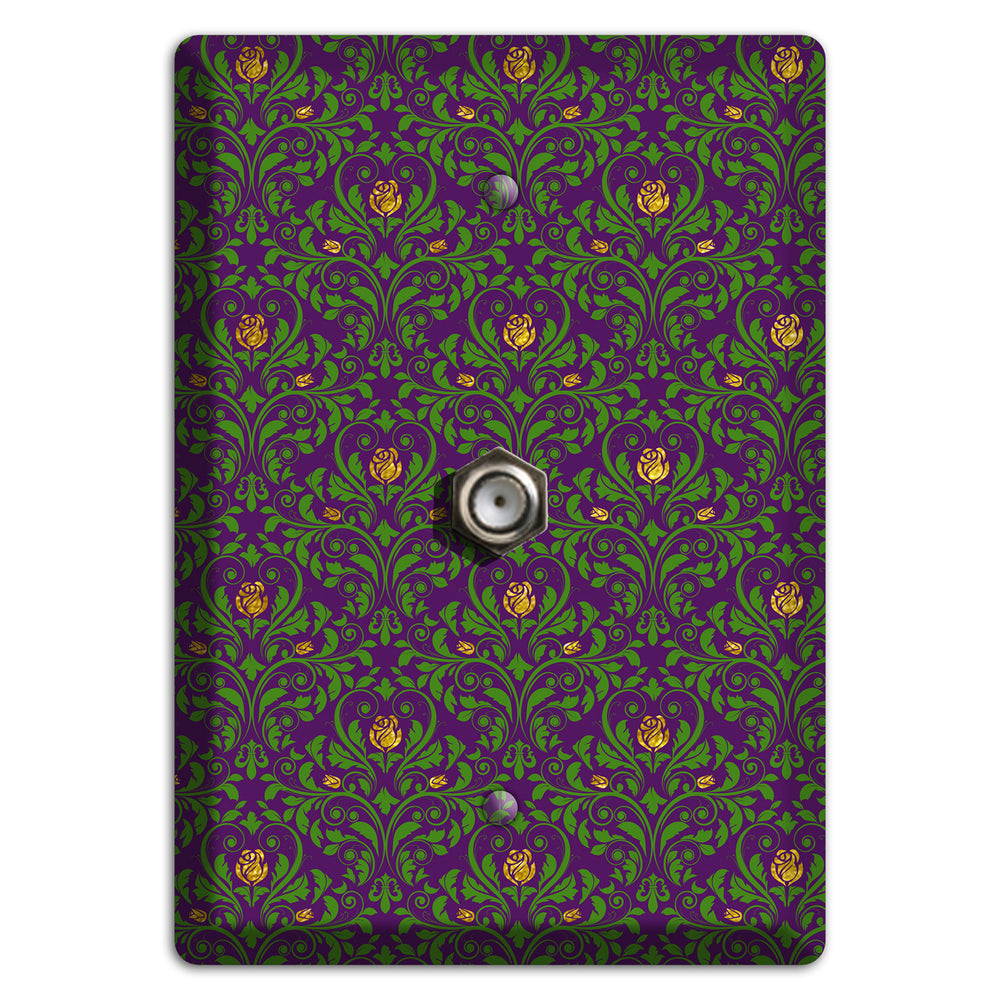 Jester‚Äôs Damask Cable Wallplate