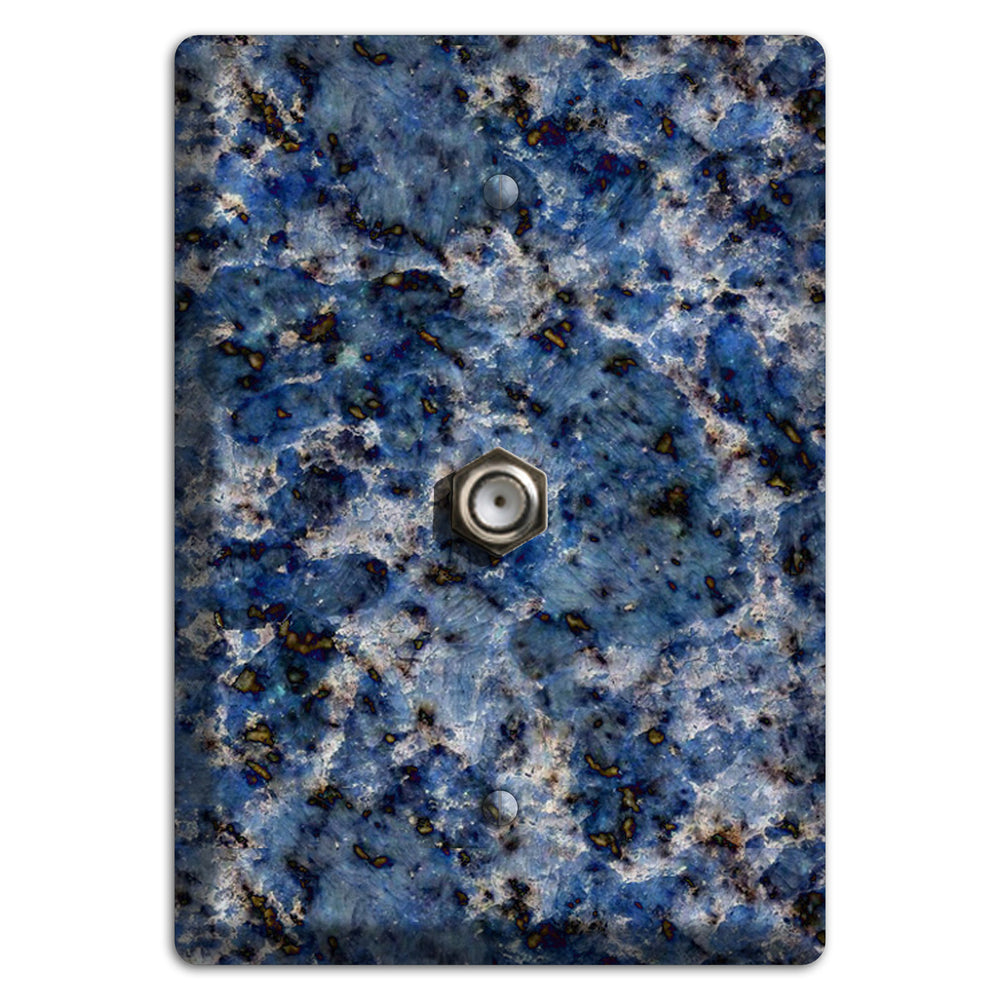 Blue Bahia Granite Cable Wallplate