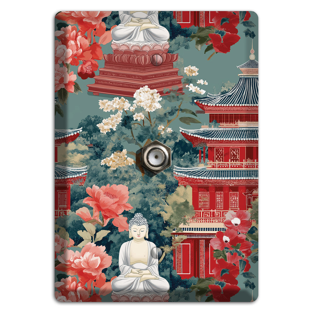Lotus Temple Garden Cable Wallplate
