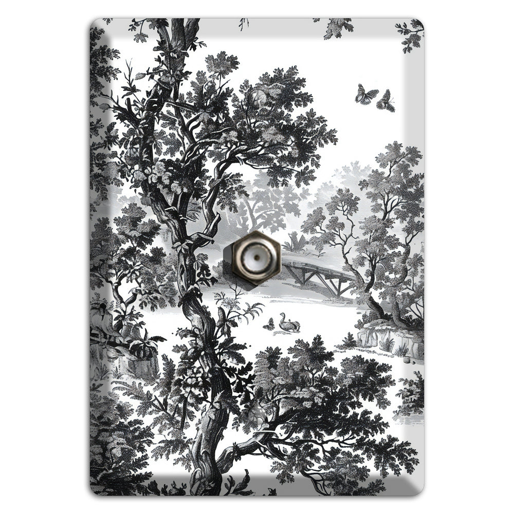 Woodland Chapel Mist Cable Wallplate