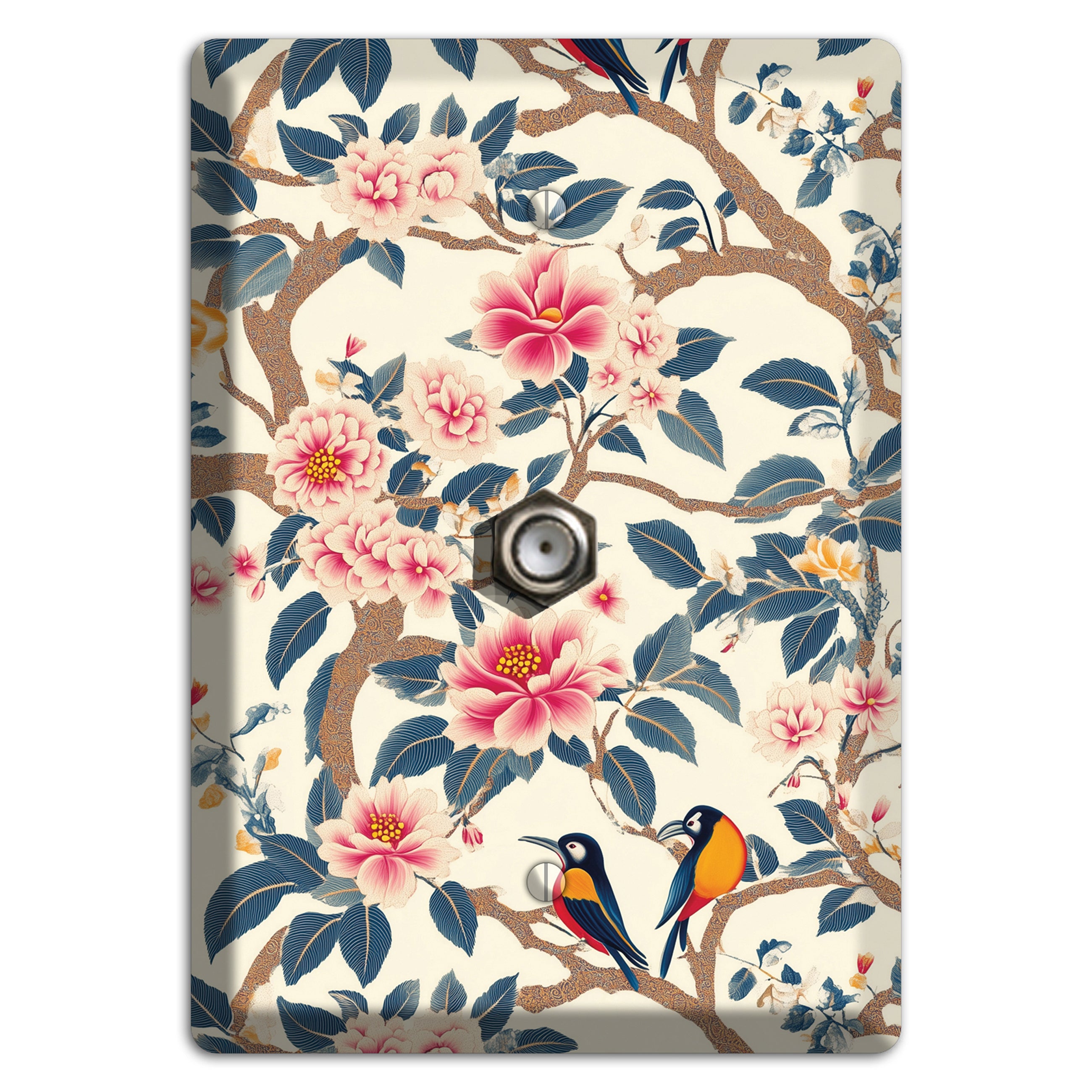 Blossom & Wing Cable Wallplate