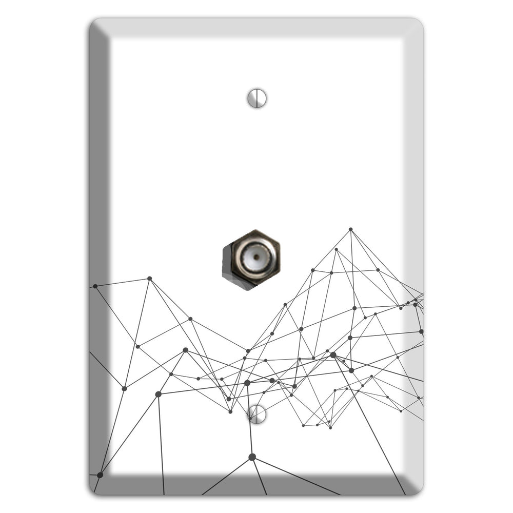 Fractured Cartography Cable Wallplate