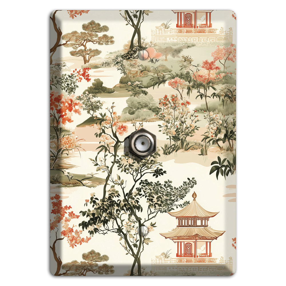 Pavilion & Petal Cable Wallplate