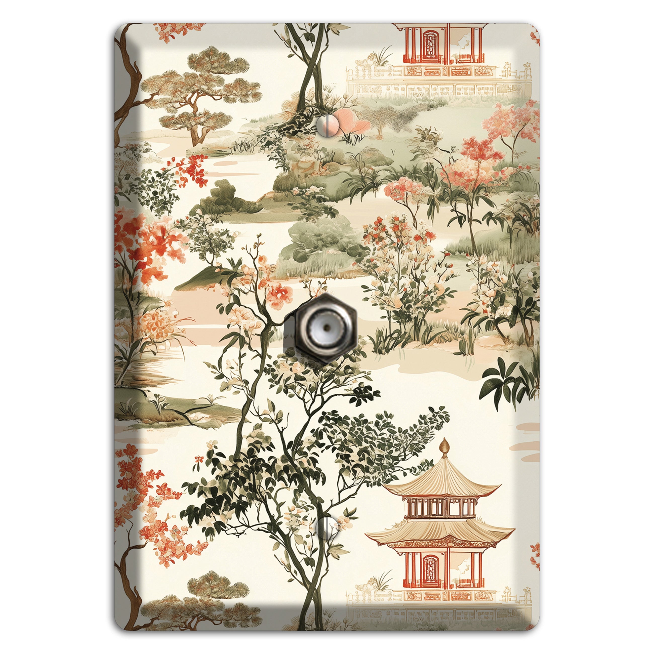 Pavilion & Petal Cable Wallplate