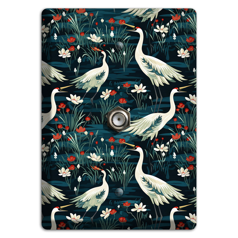 Midnight Lotus Marsh Cable Wallplate