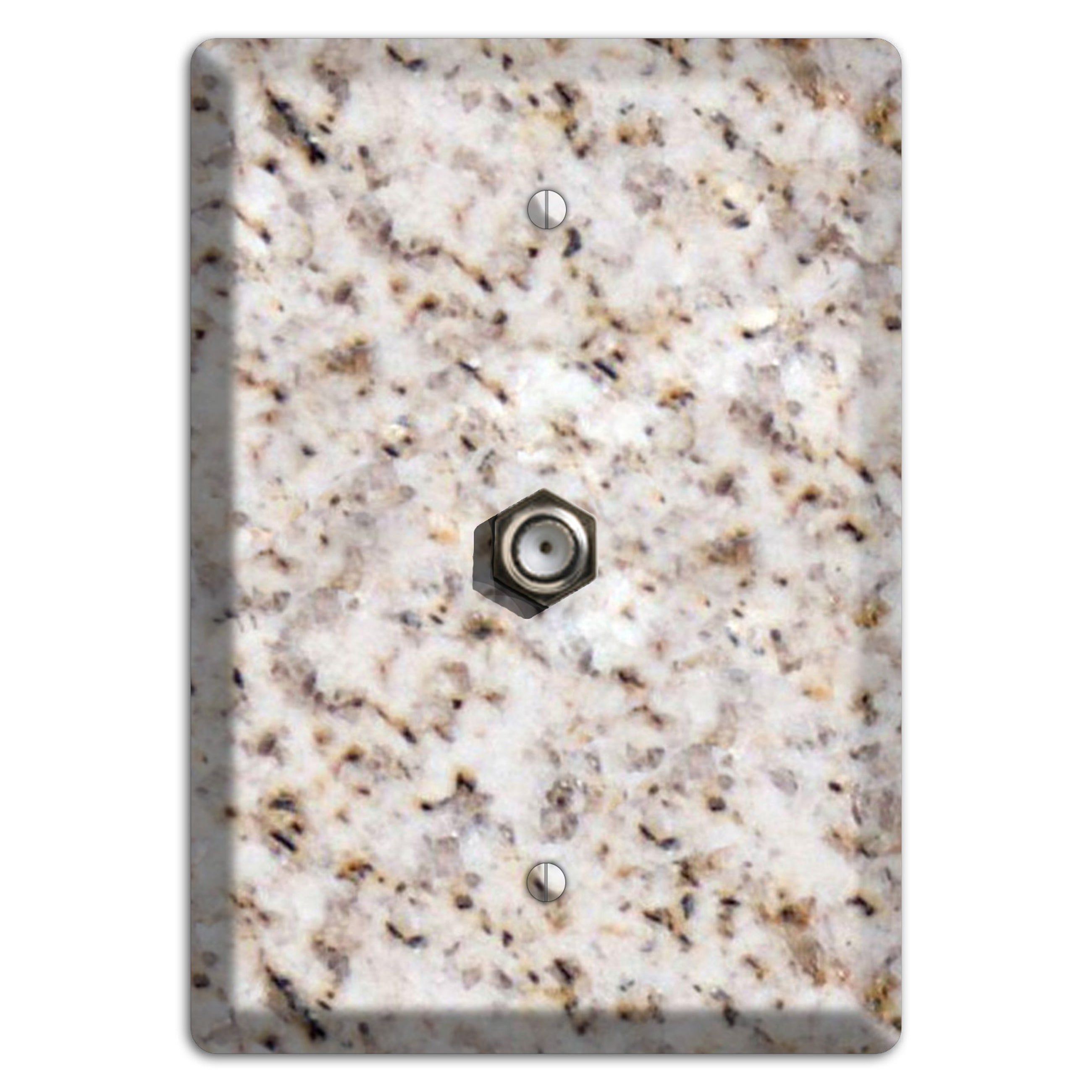 Luna Pearl Granite Cable Wallplate