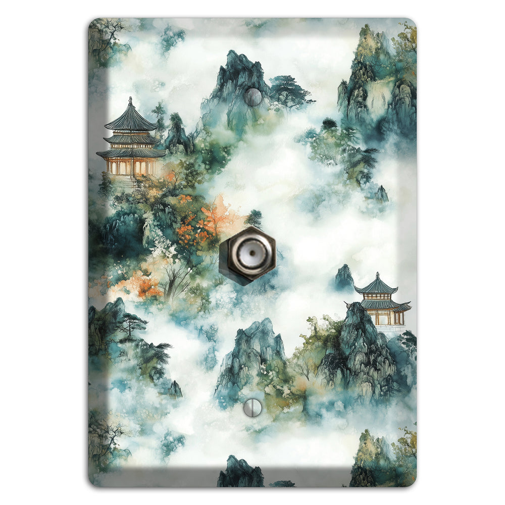 Pavilions in the Mist Cable Wallplate