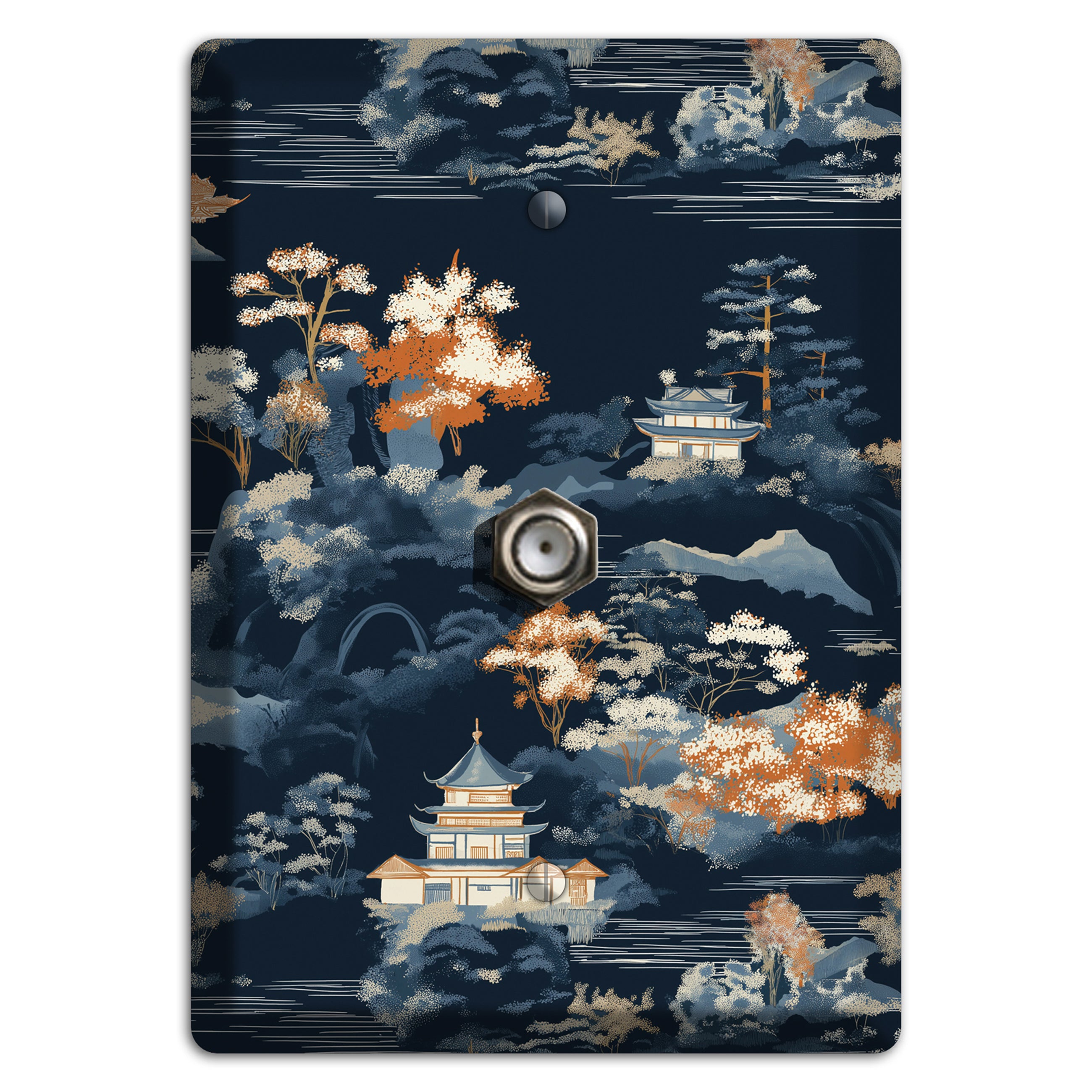Jade Lantern Dusk Cable Wallplate