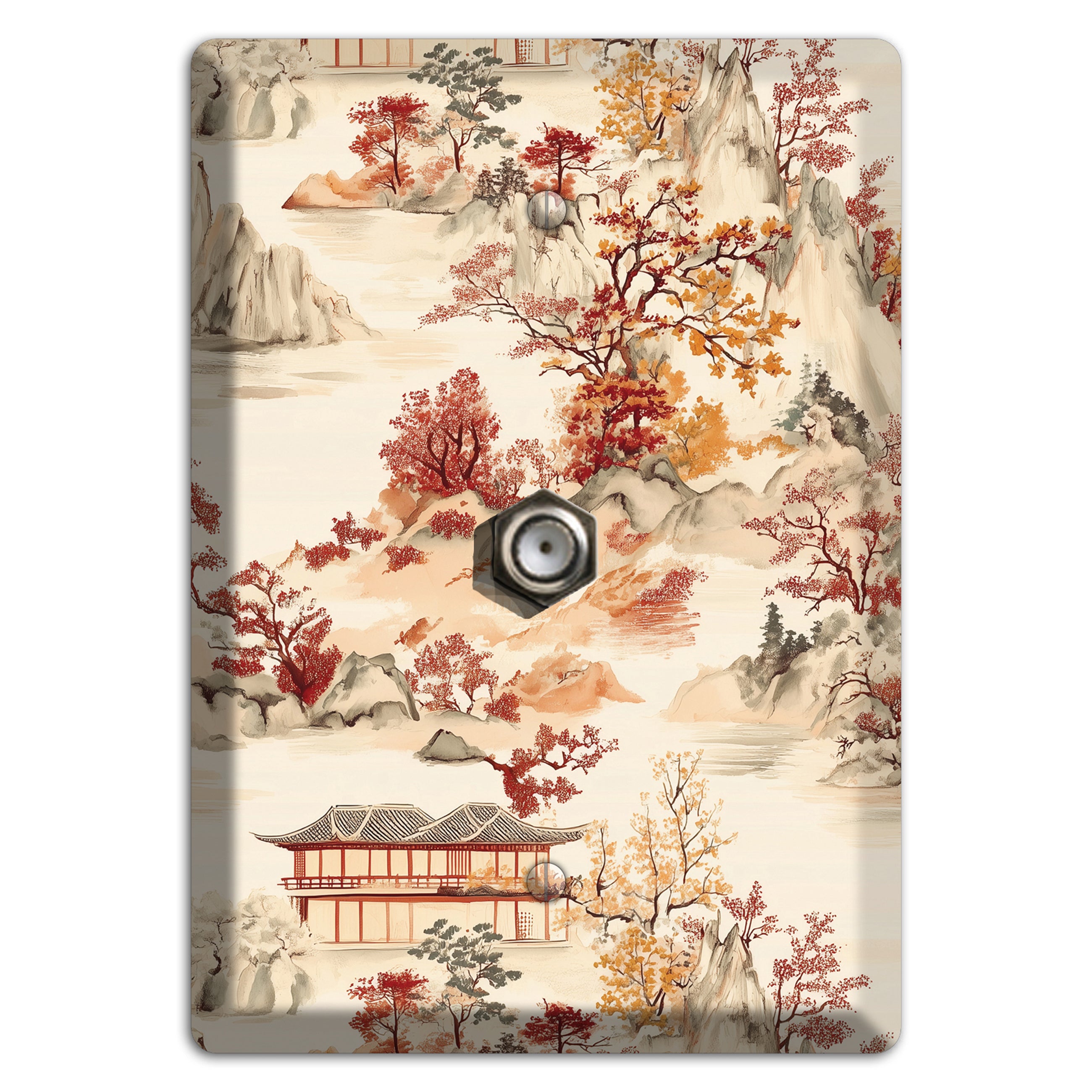 Mountain Autumn Reverie Cable Wallplate