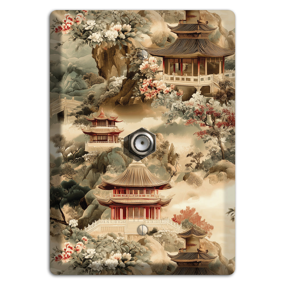 Jade Mountain Reverie Cable Wallplate