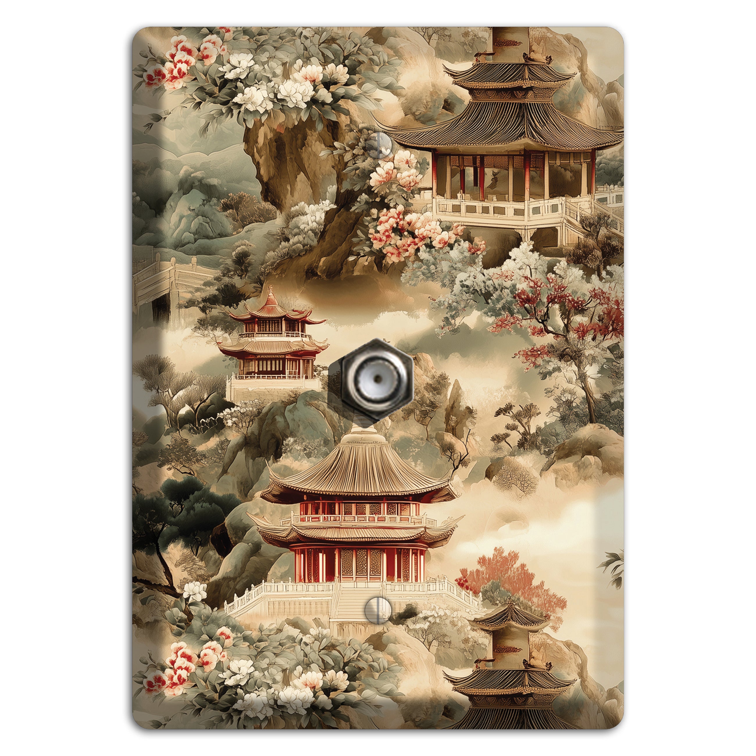 Jade Mountain Reverie Cable Wallplate