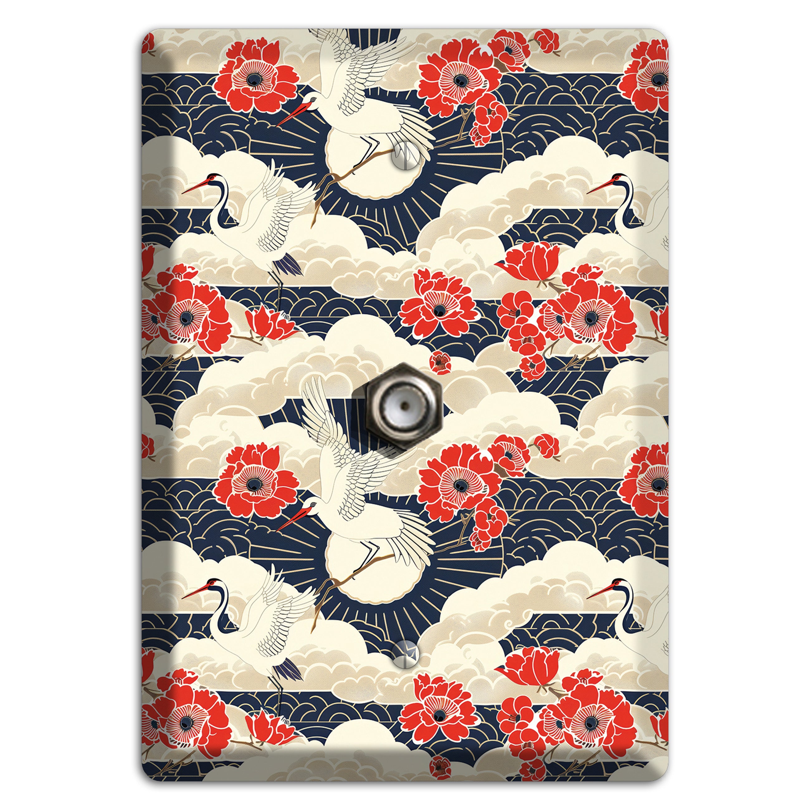 Crimson Peony Ascent Cable Wallplate