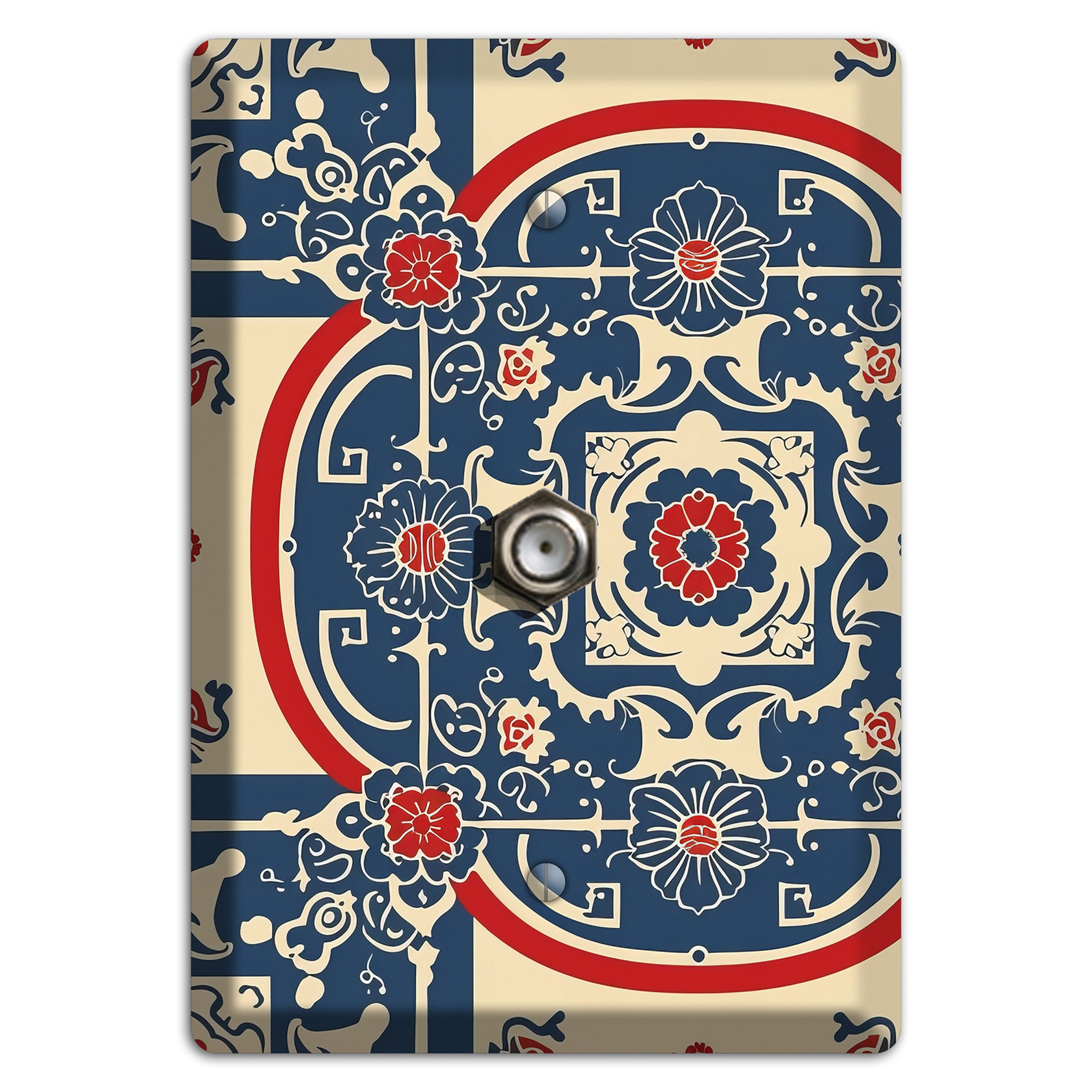 Imperial Medallion Court Cable Wallplate