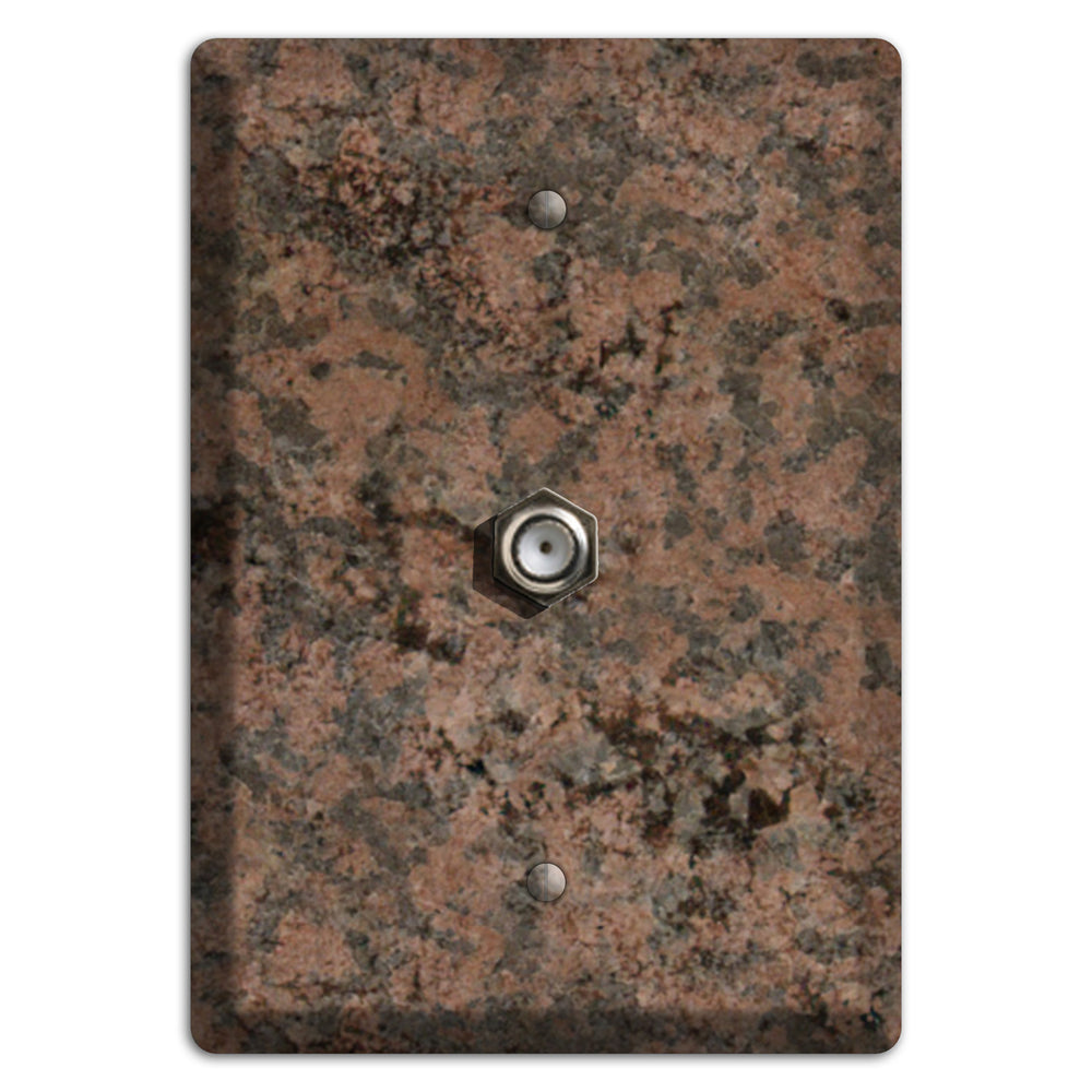 Granite Name: Indian Dakota Granite Cable Wallplate