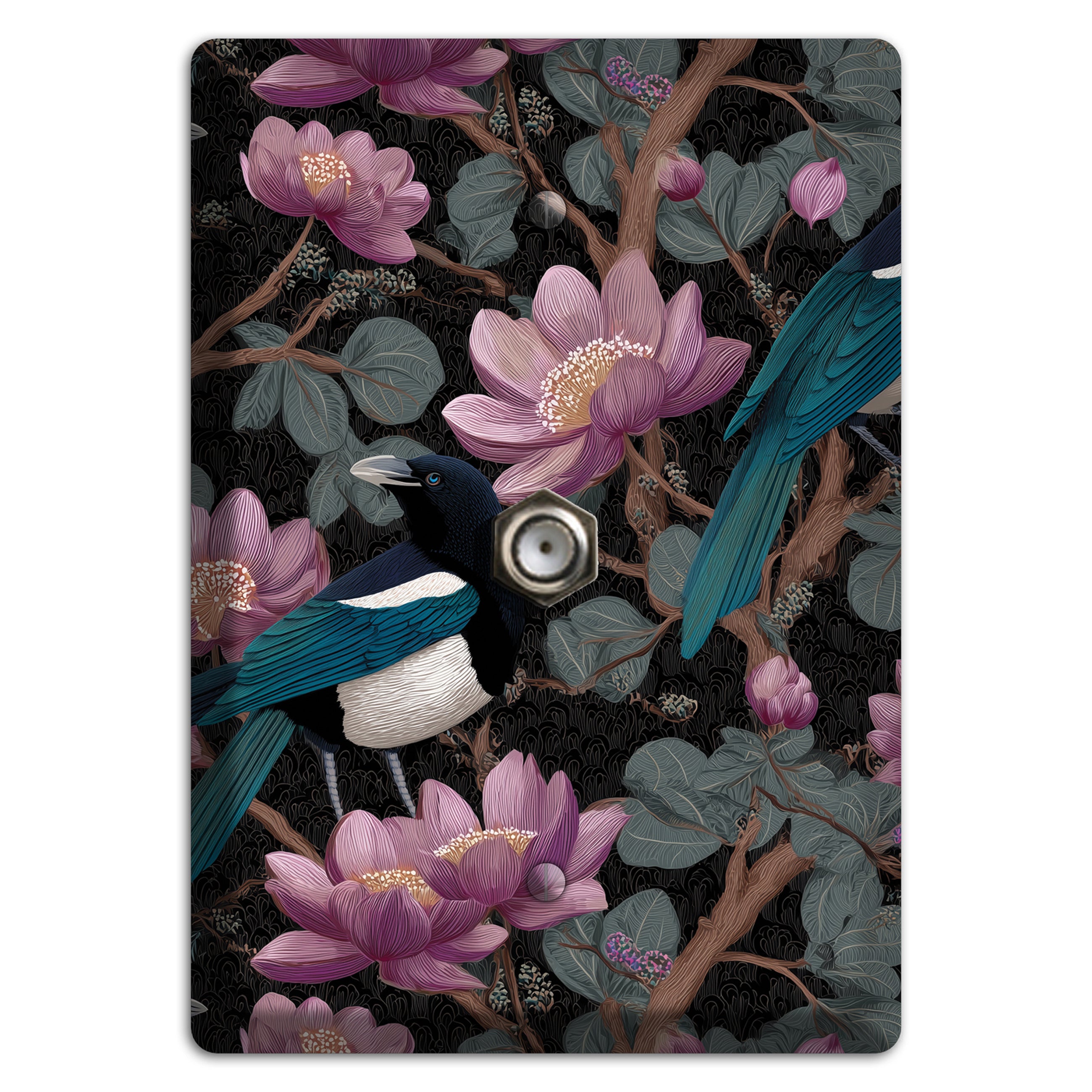 Magpie Moon Garden Cable Wallplate