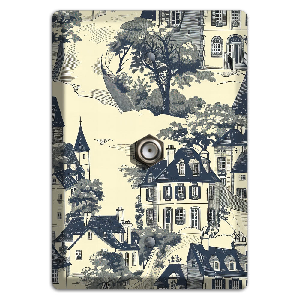 Village on the Hill Cable Wallplate