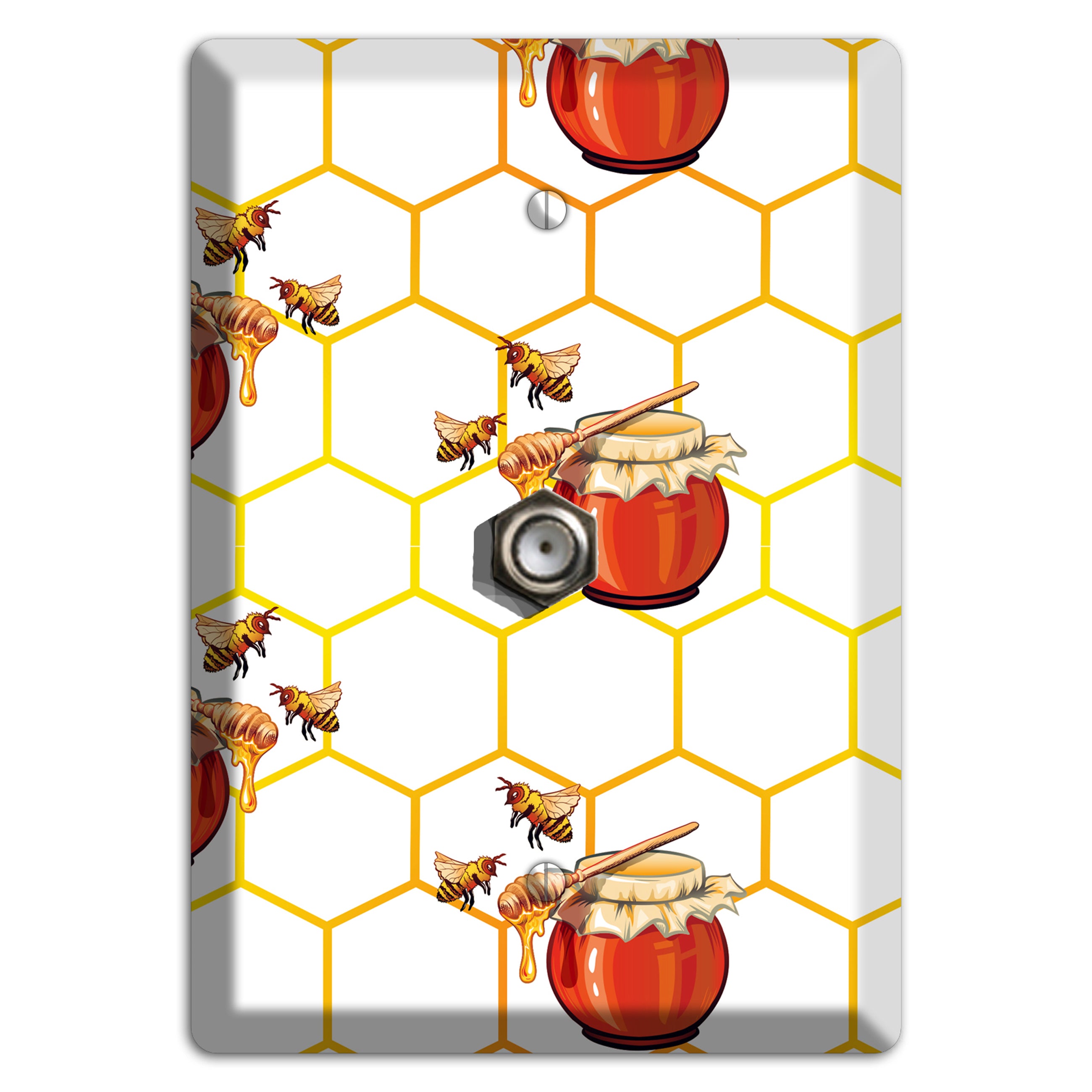 Honeypot & Hive Cable Wallplate