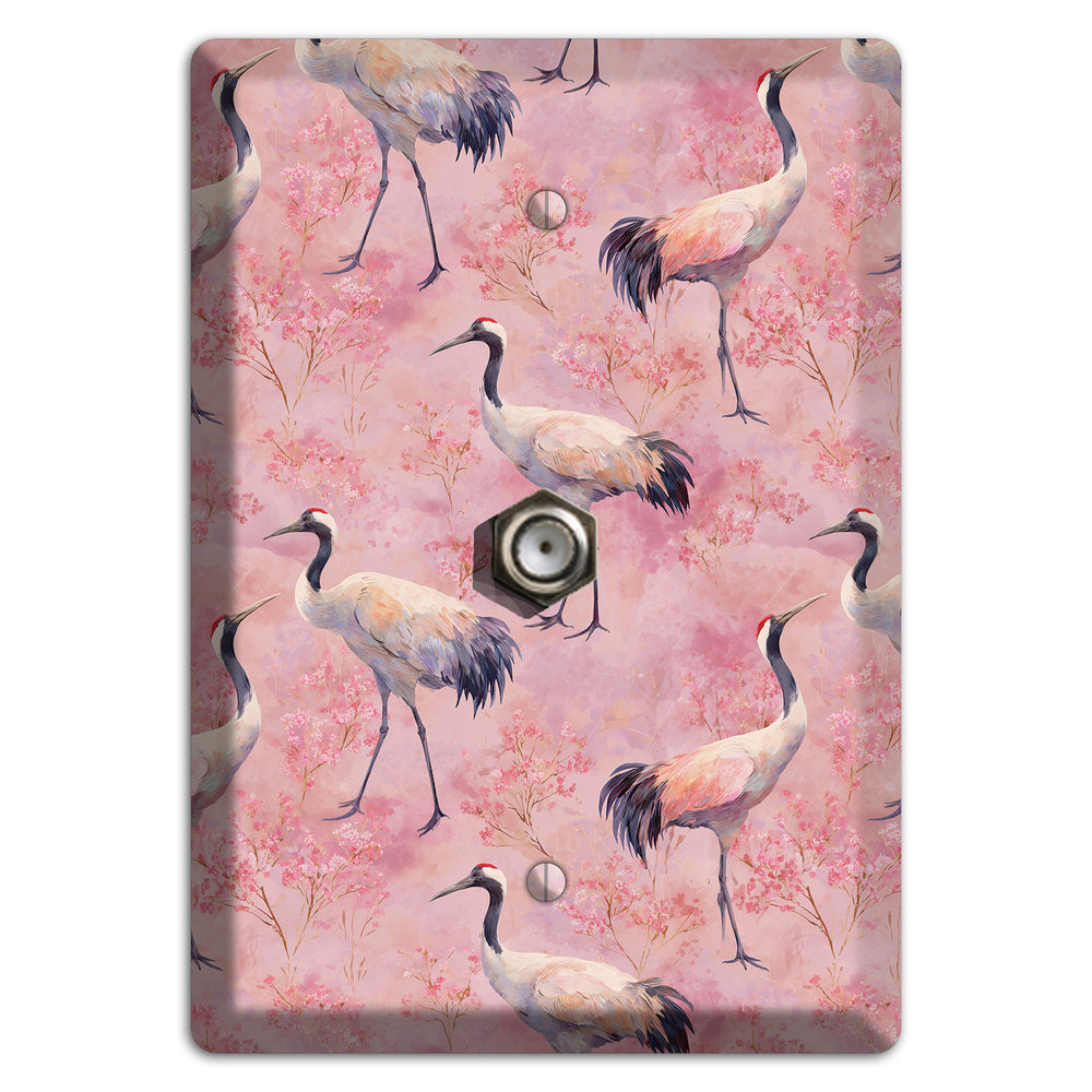 Blush Crane Reverie Cable Wallplate