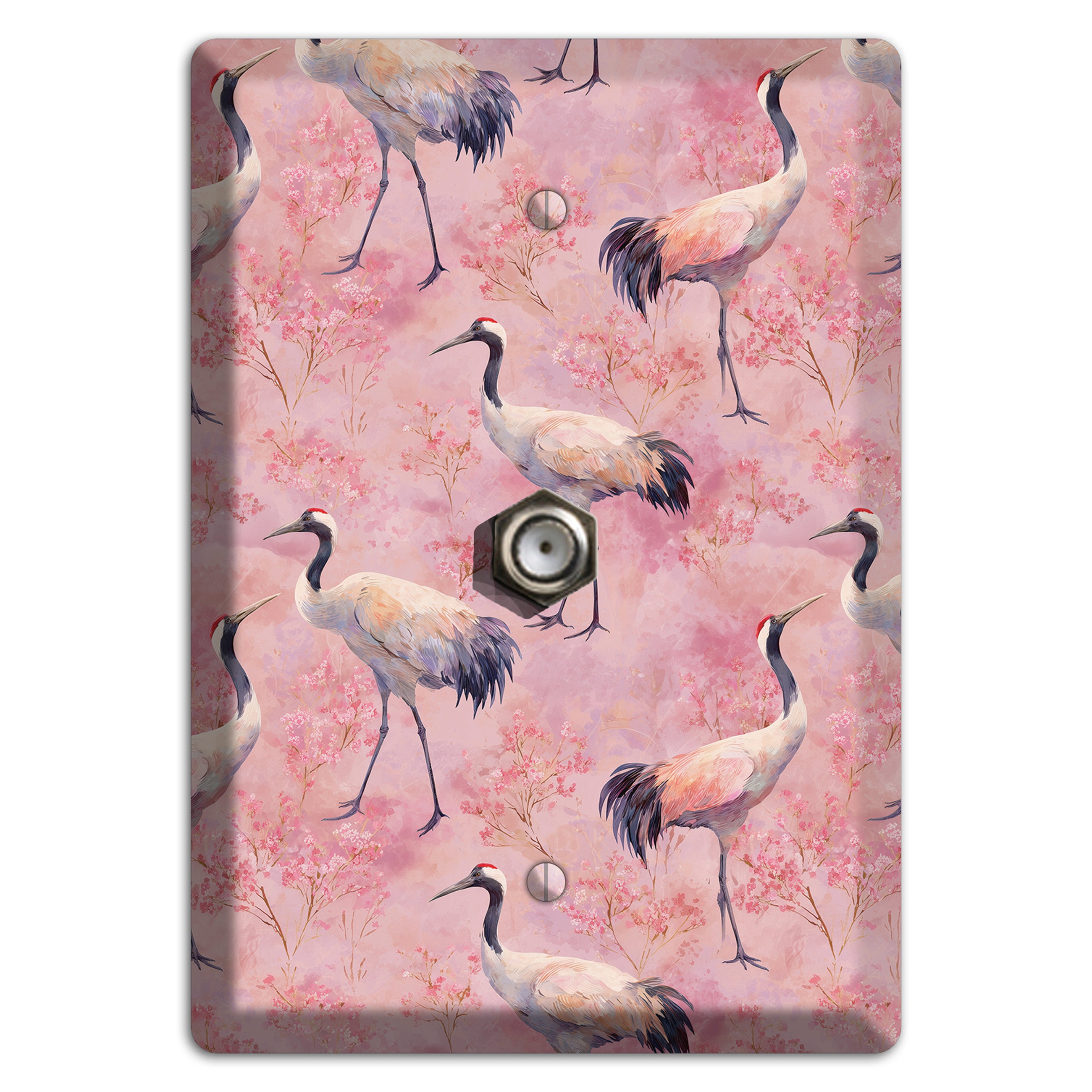 Blush Crane Reverie Cable Wallplate