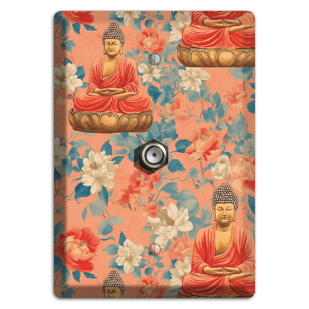Lotus & Coral Cable Wallplate