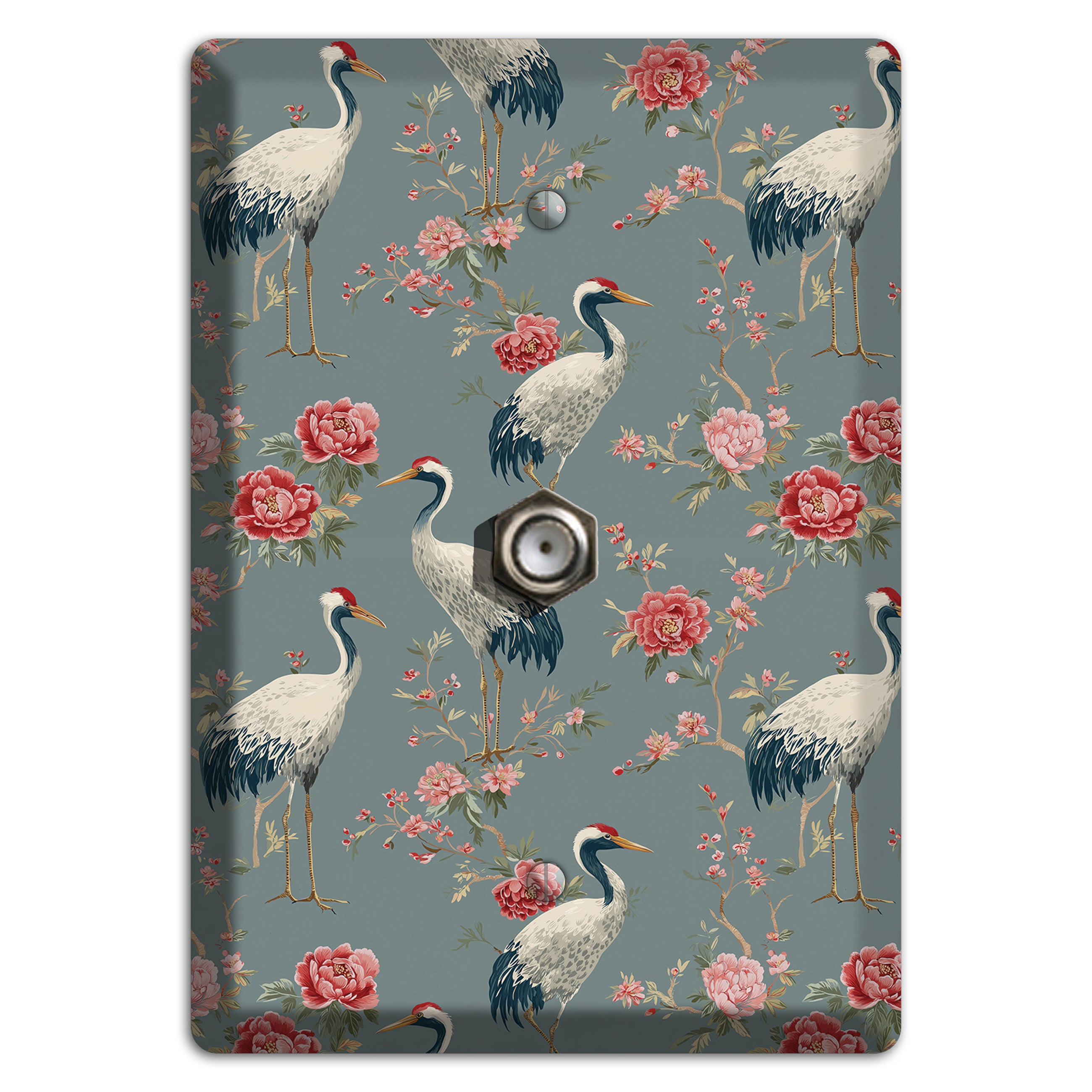 Slate Peony Vigil Cable Wallplate