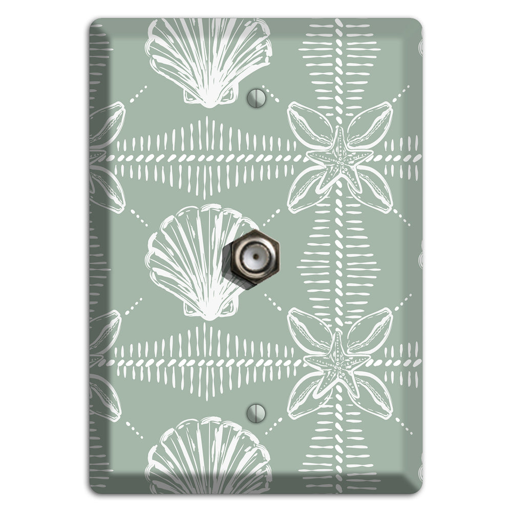 Sage Tide Relics Cable Wallplate
