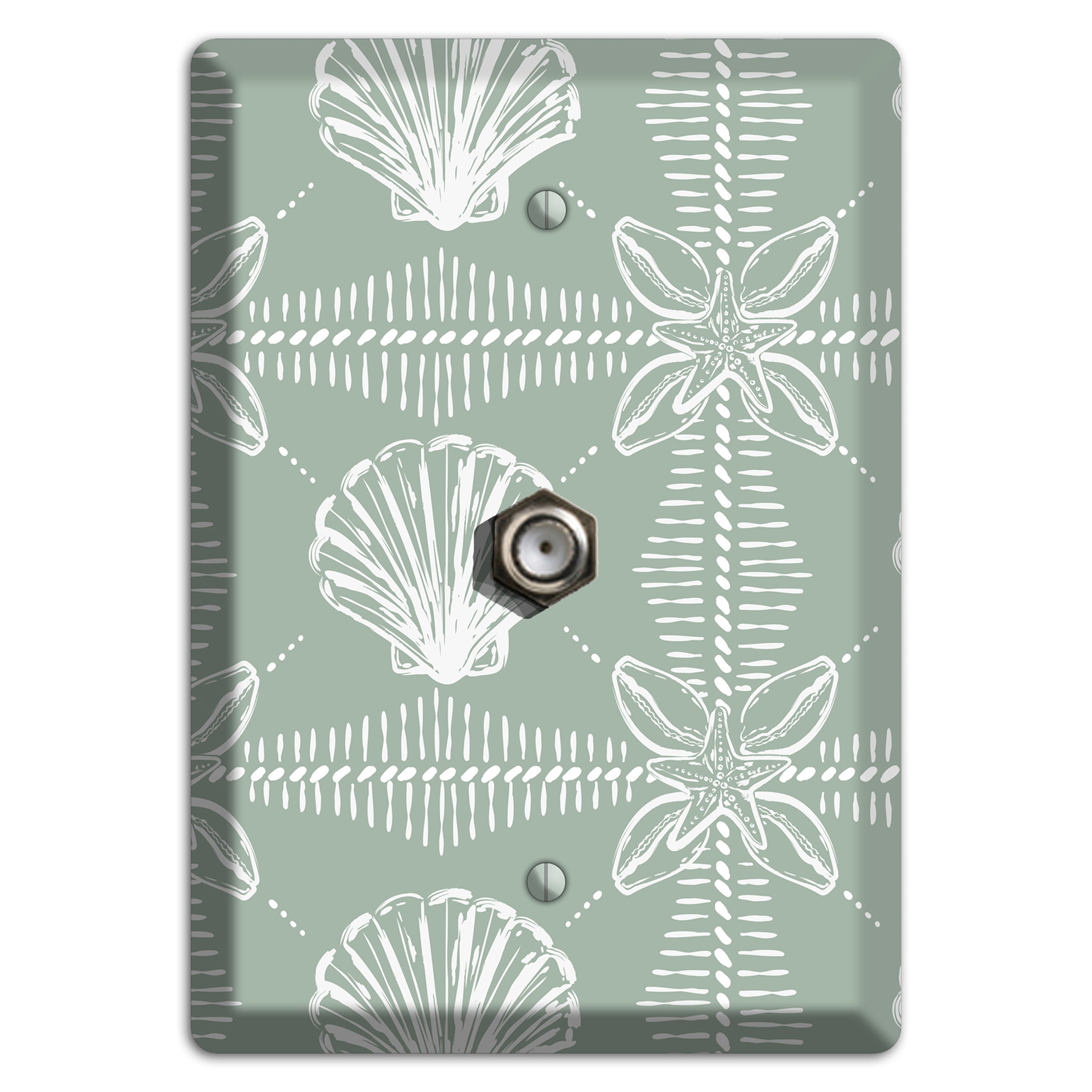 Sage Tide Relics Cable Wallplate