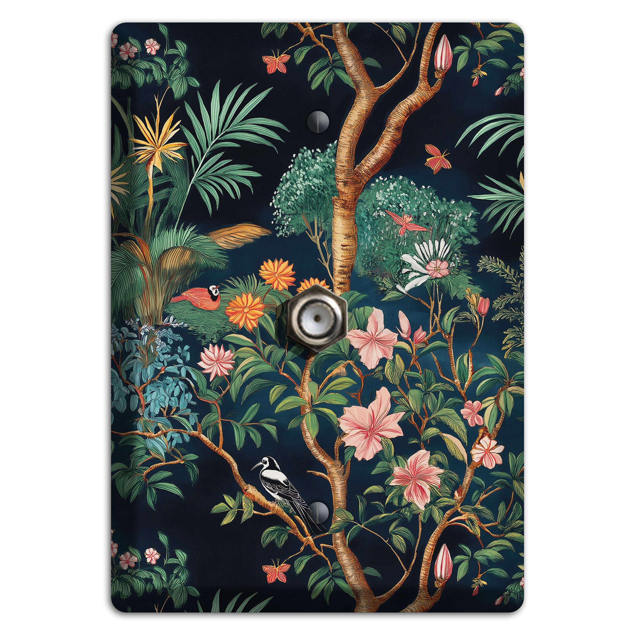 Jungle Nocturne Cable Wallplate