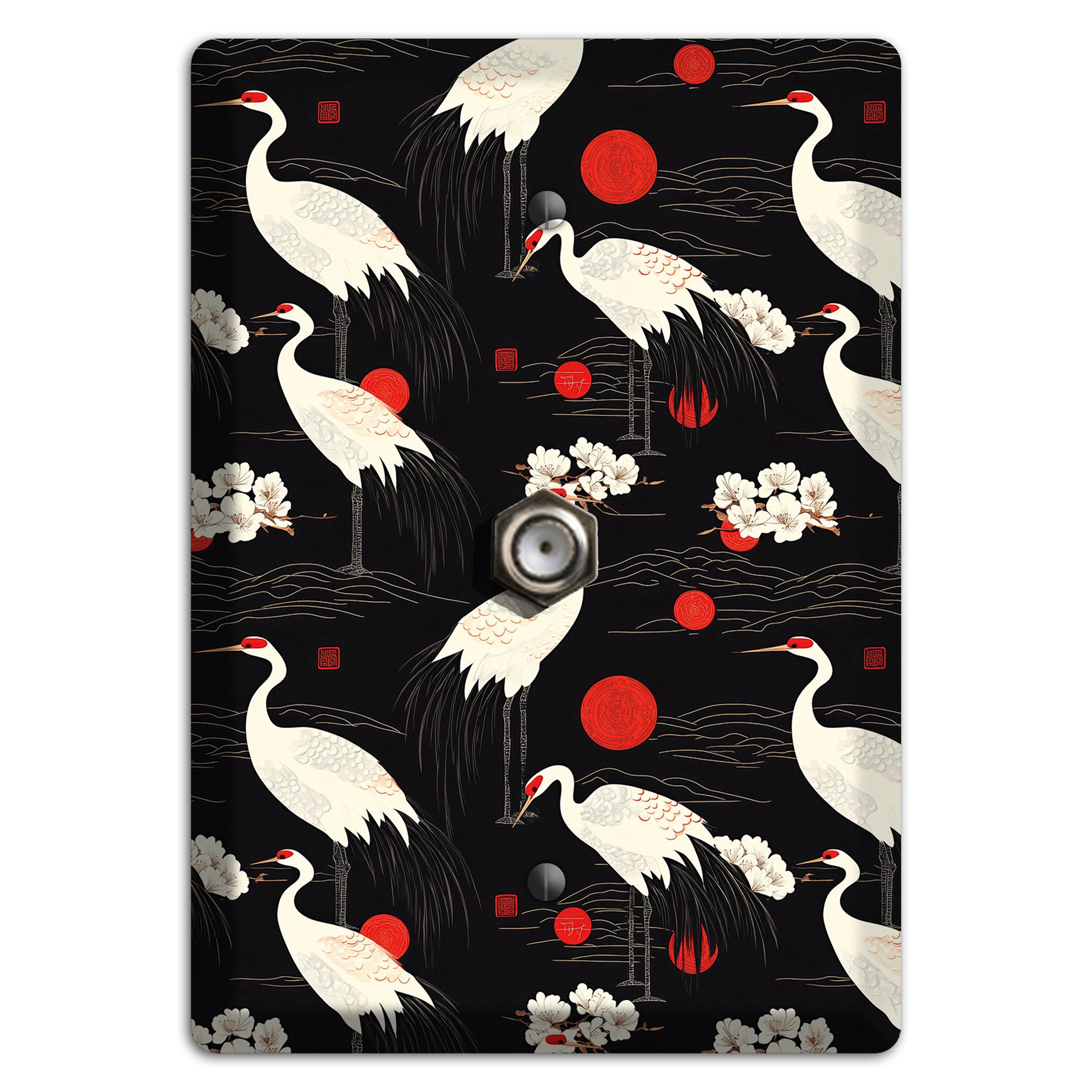 Obsidian Sun Vigil Cable Wallplate