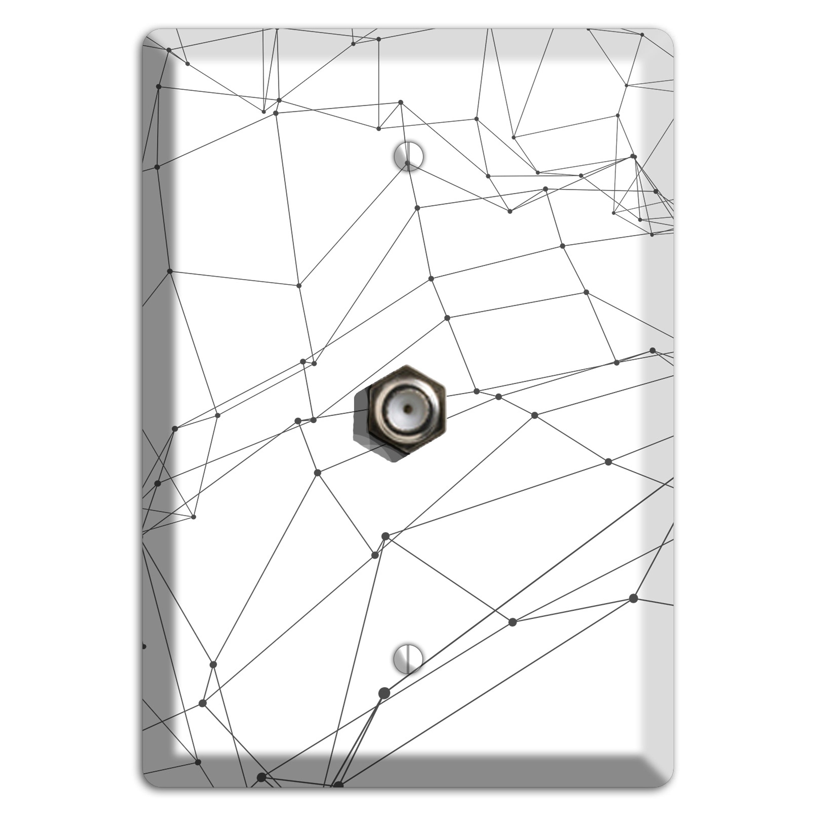 Woven Signal Web Cable Wallplate