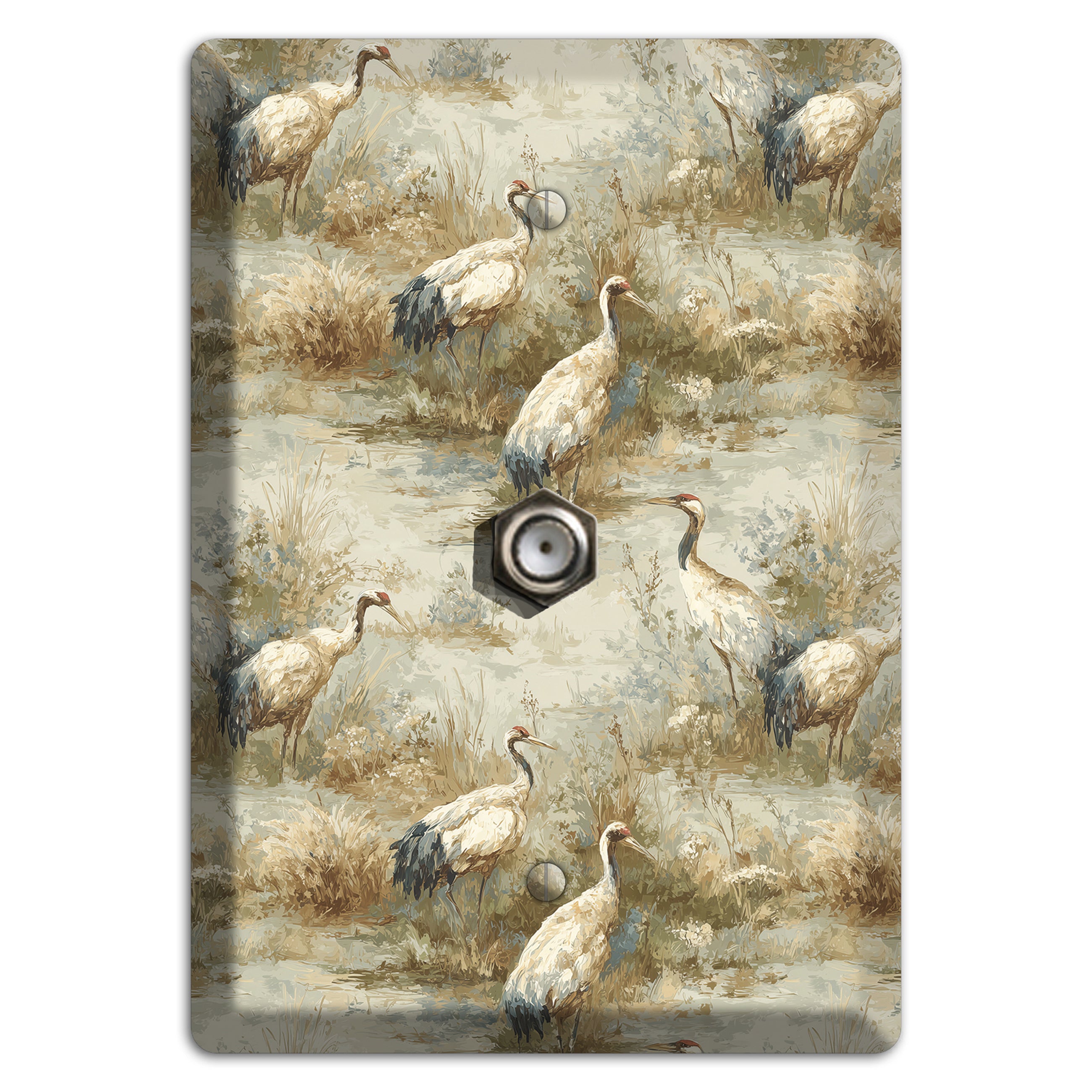 Marshland Crane Reverie Cable Wallplate