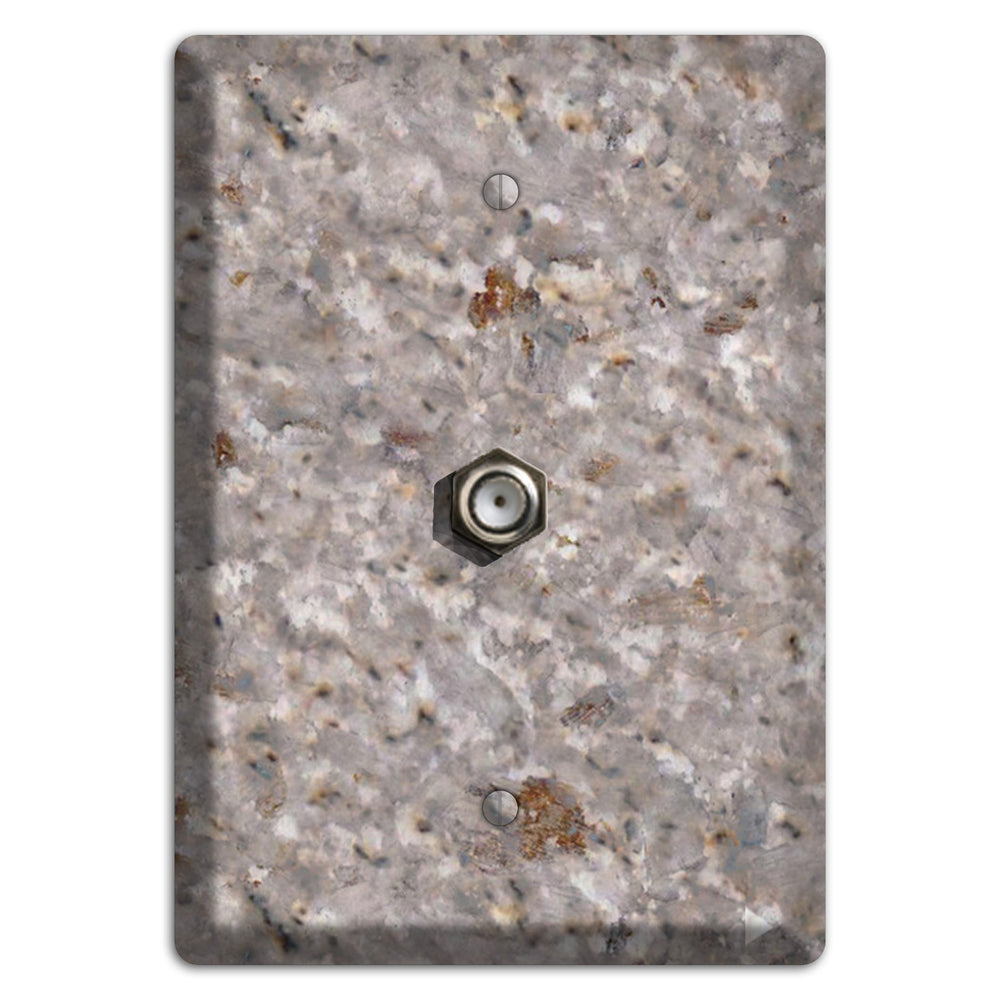 Kashmir White Granite Cable Wallplate