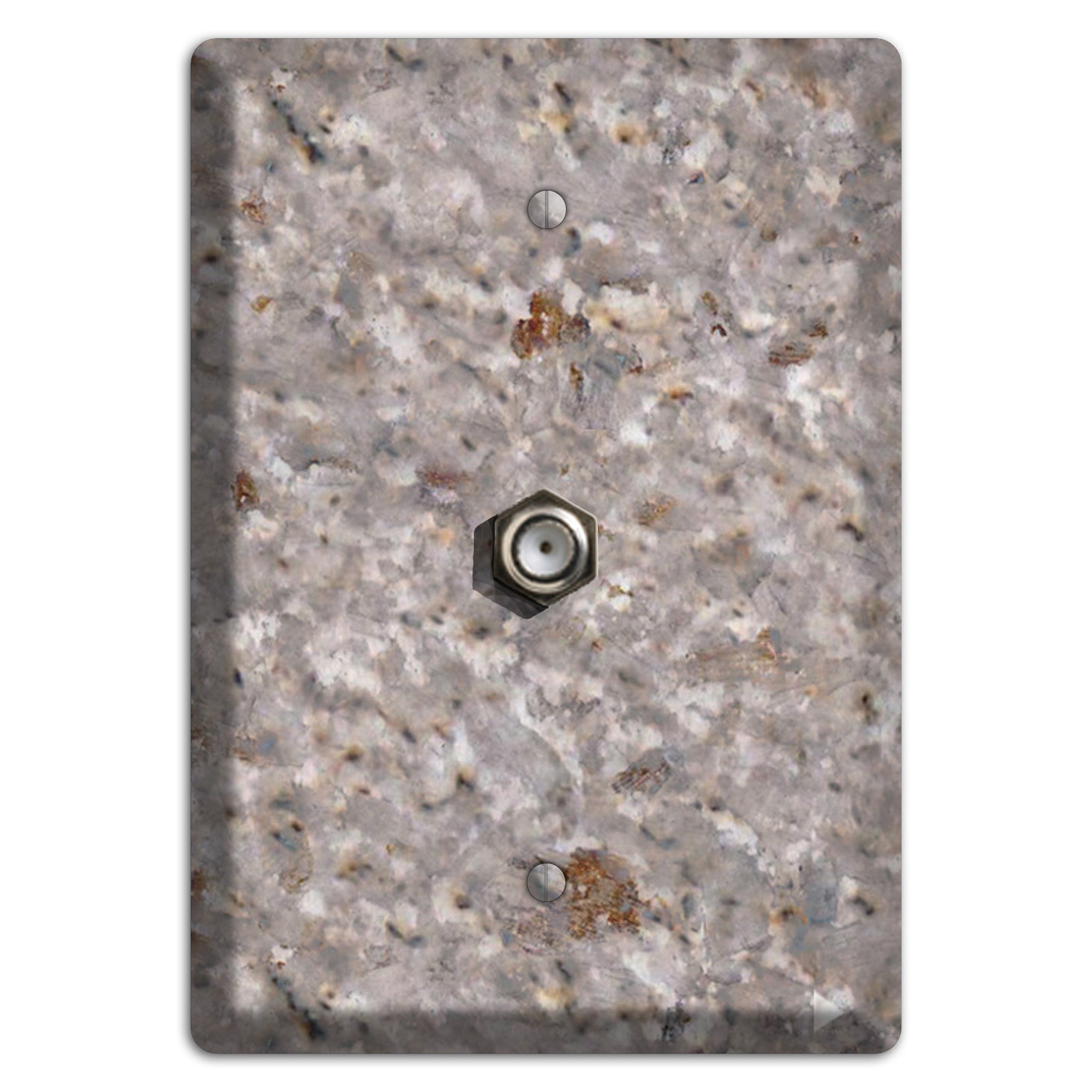 Kashmir White Granite Cable Wallplate