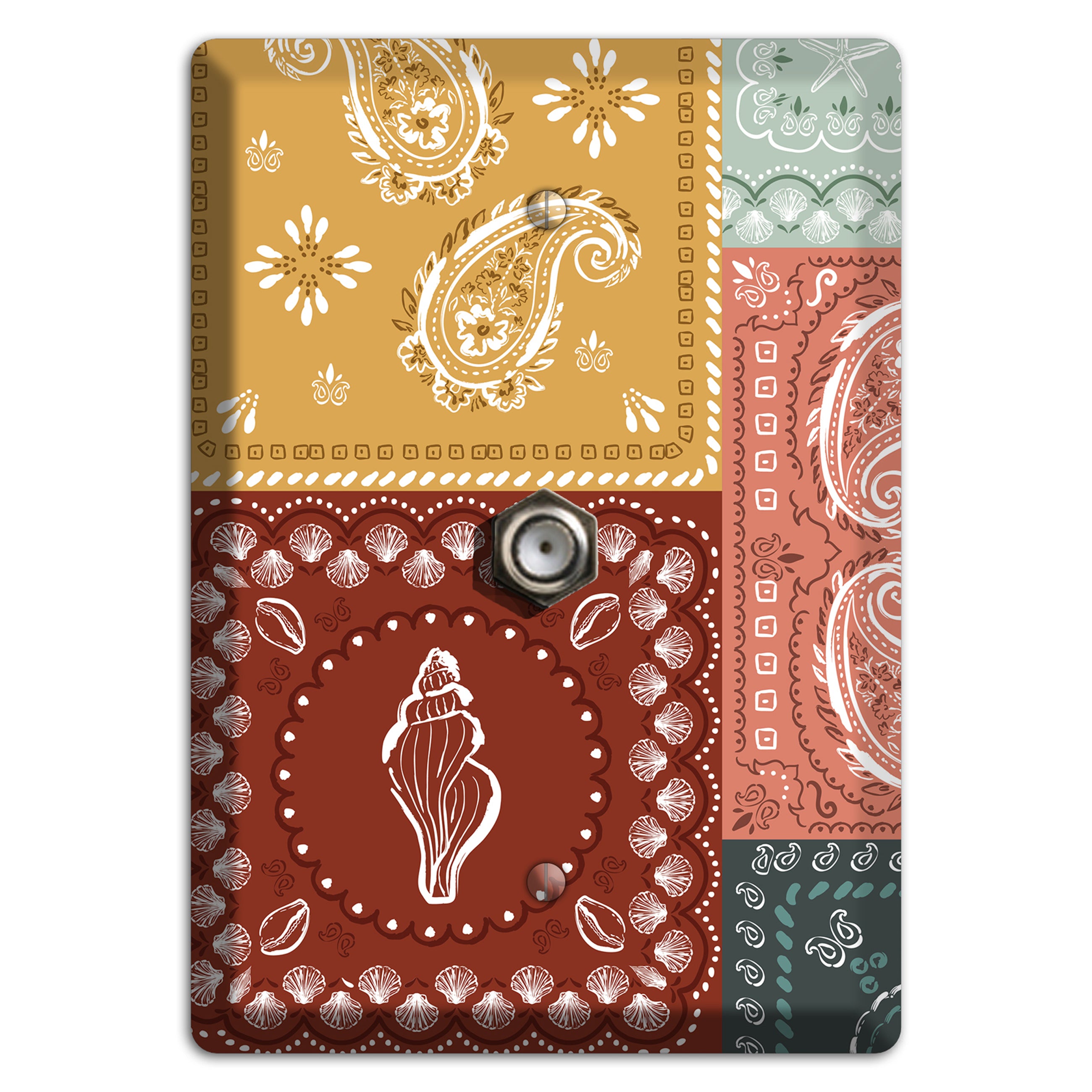 Patchwork Shore Reverie Cable Wallplate