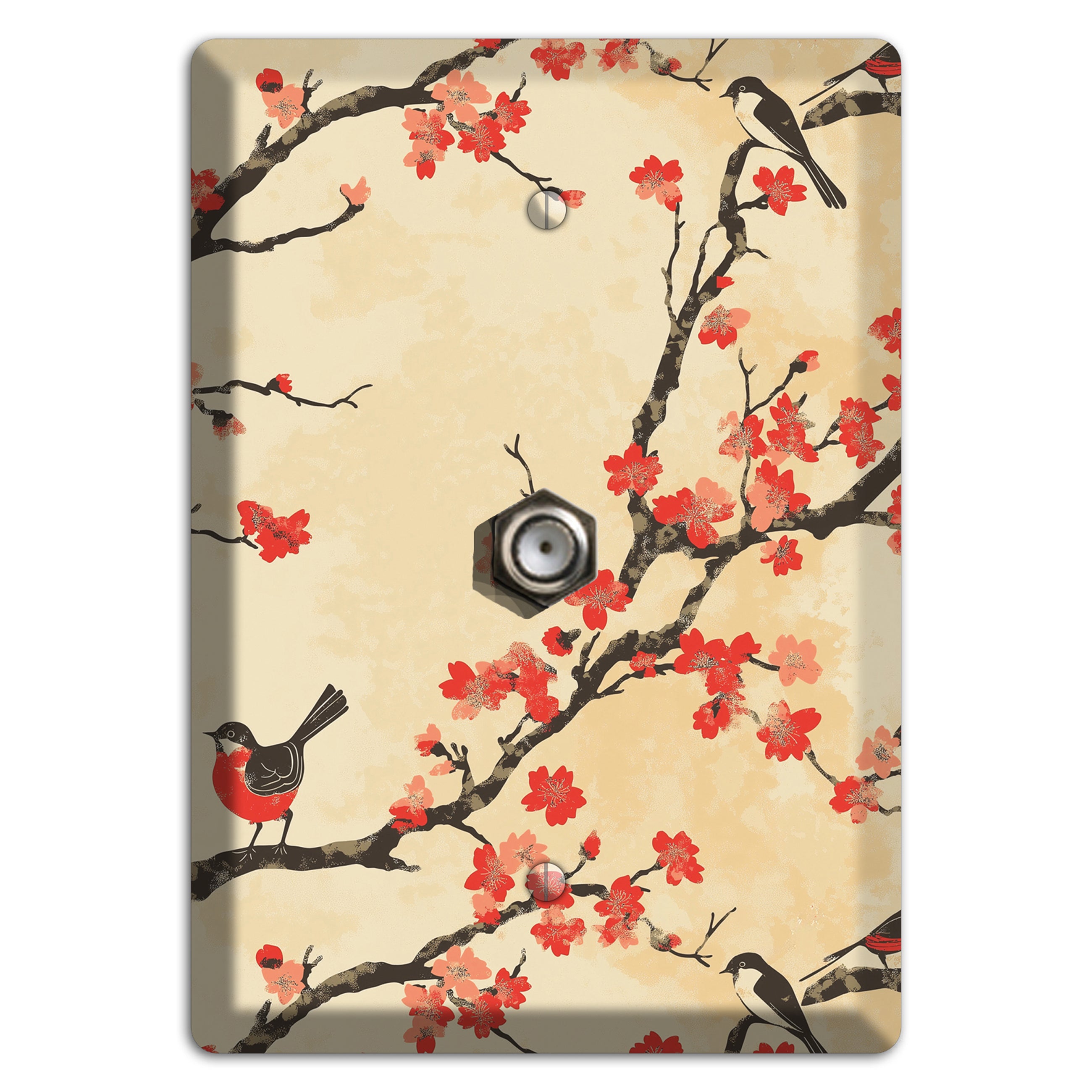 Blossom & Wing Cable Wallplate
