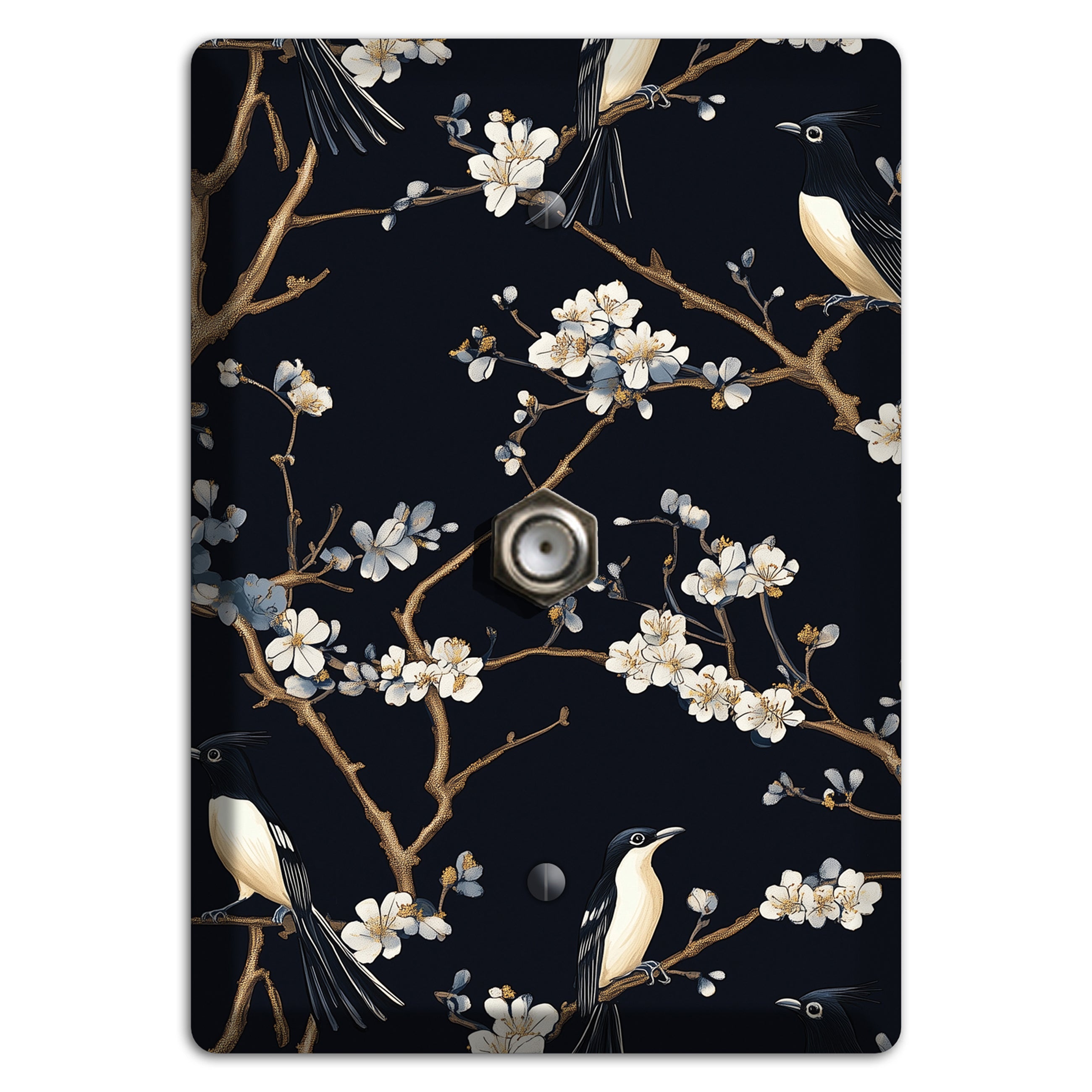 Plum Blossom Vigil Cable Wallplate
