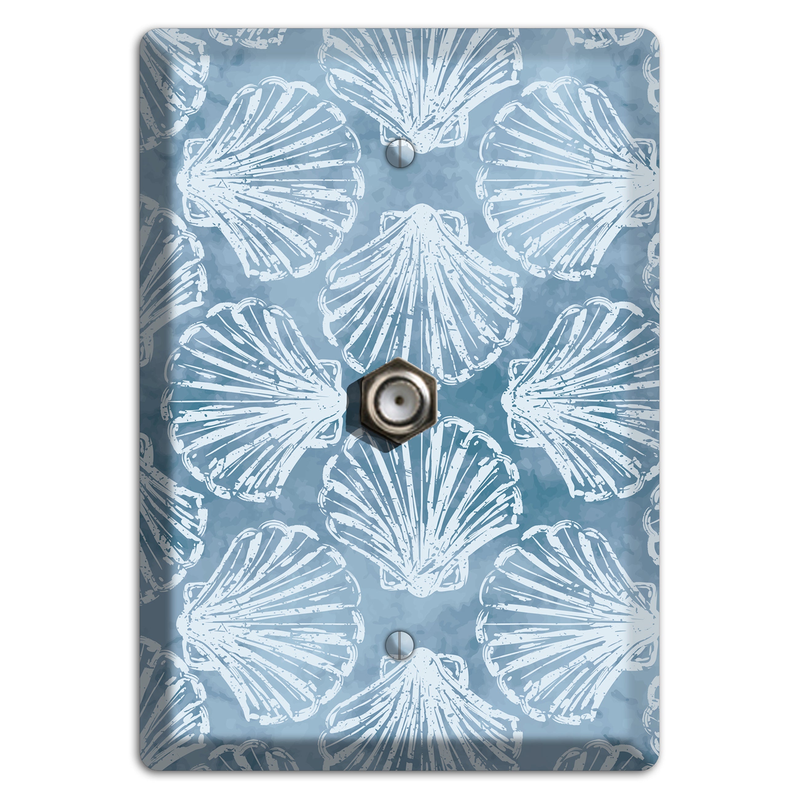 Coastal Shell Drift Cable Wallplate