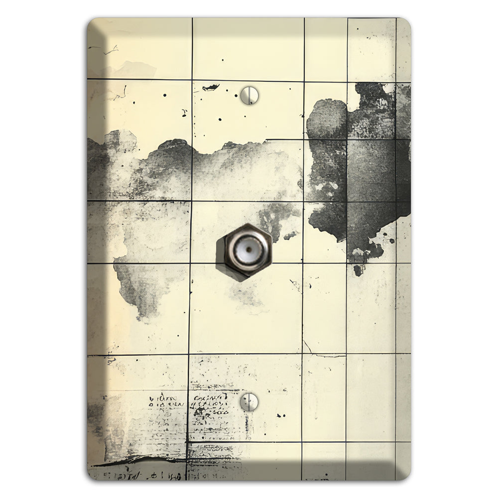 Fractured Cartography Cable Wallplate