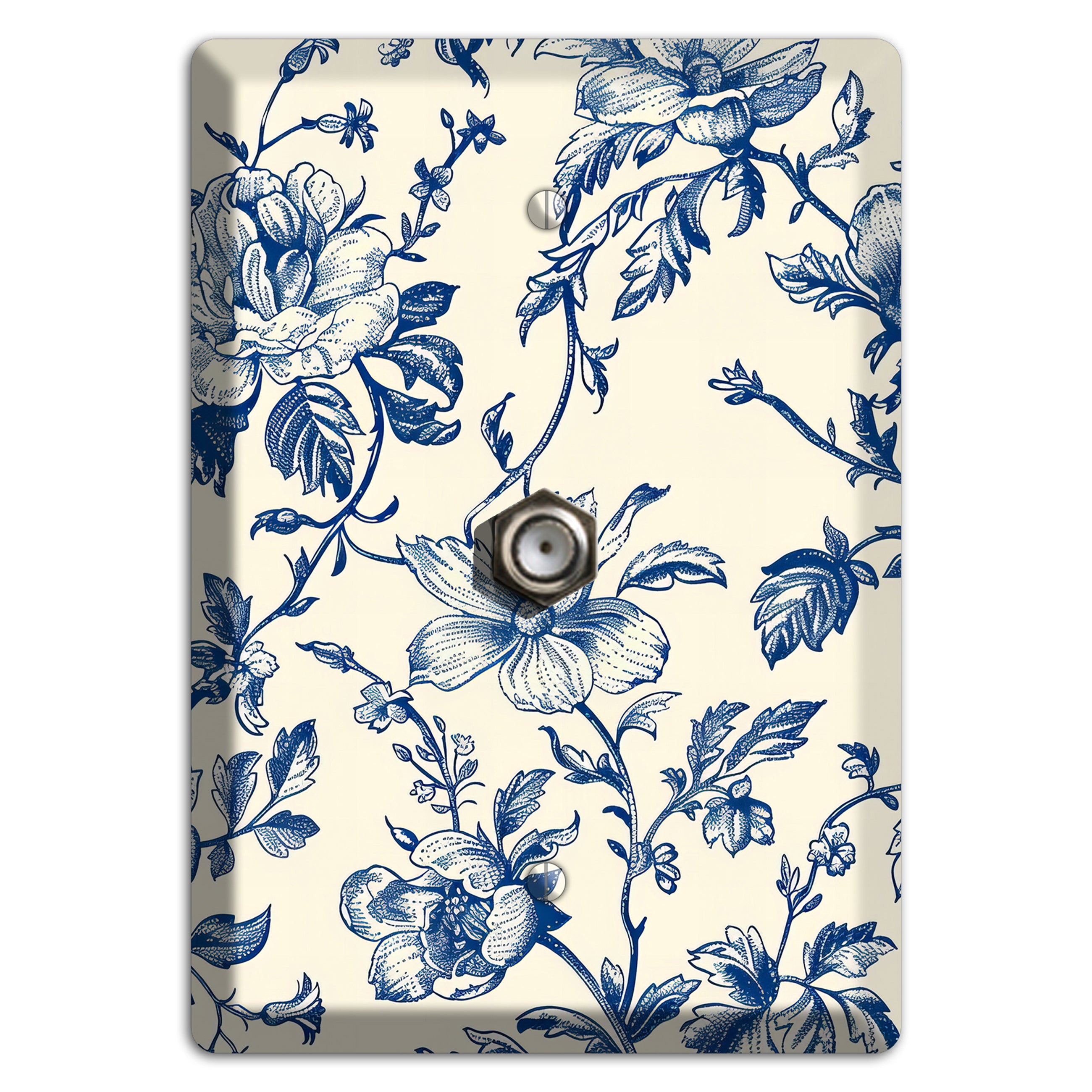 Garden Indigo Reverie Cable Wallplate