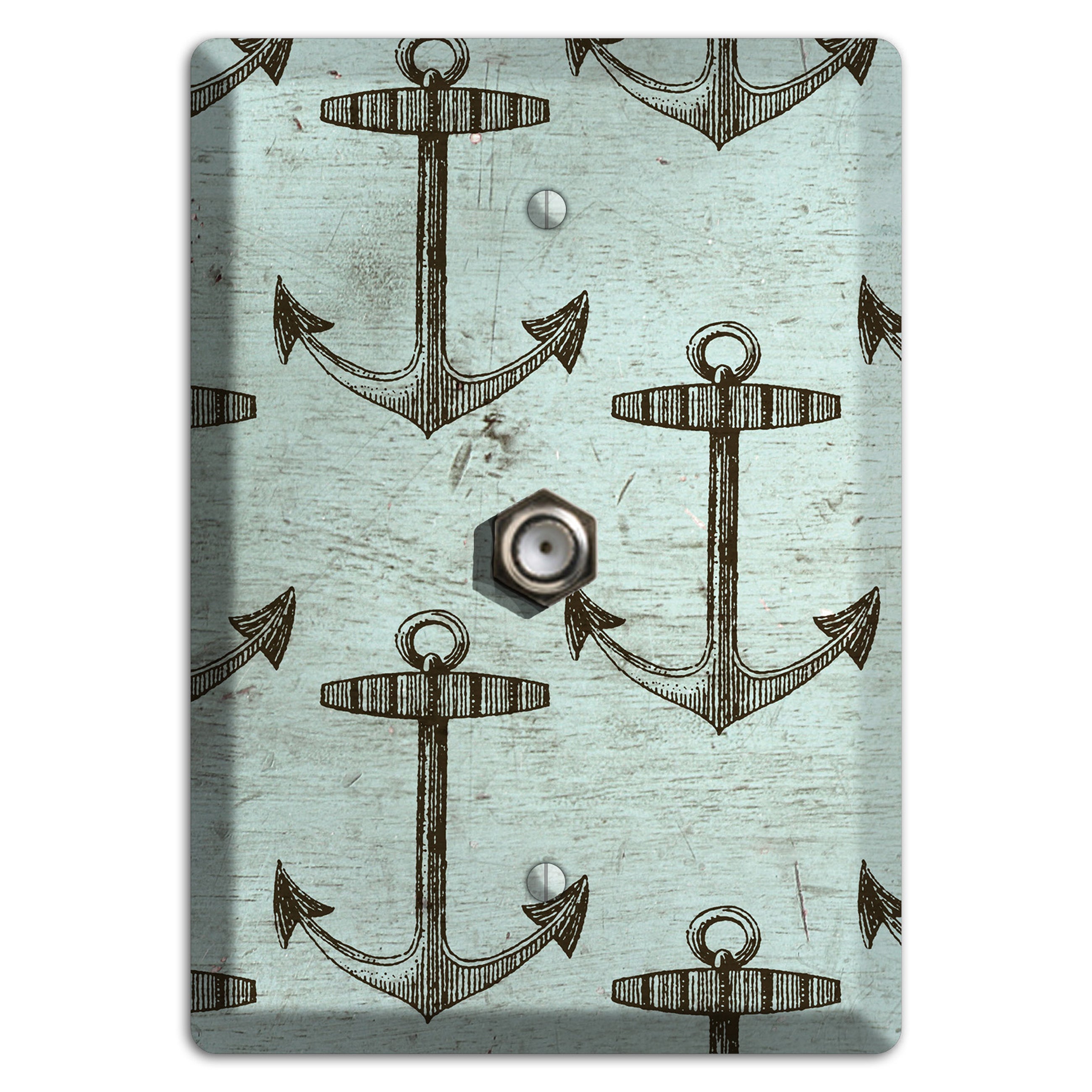Anchored in Time Cable Wallplate