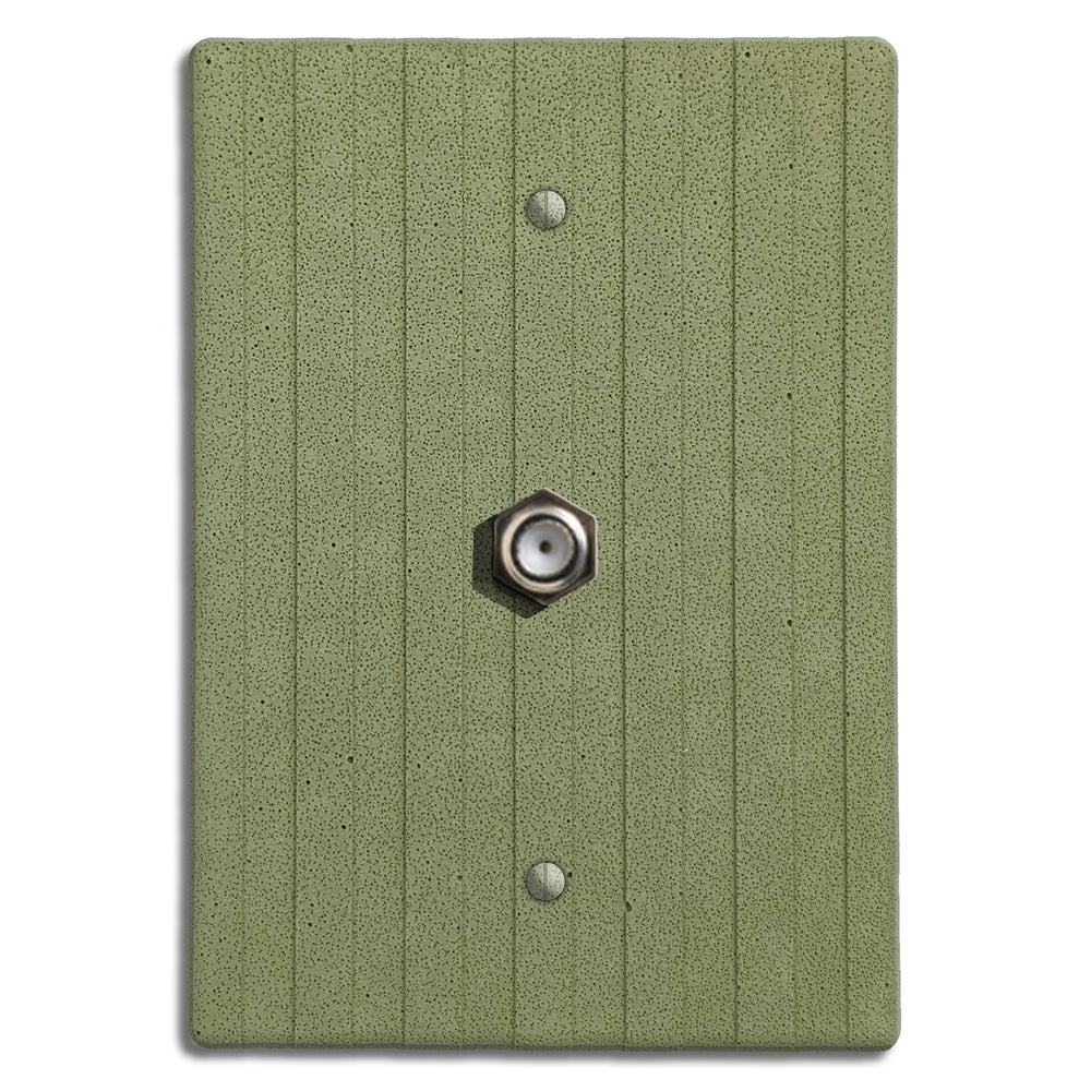 Sage Green Boho Stripes Cable Hardware with Plate