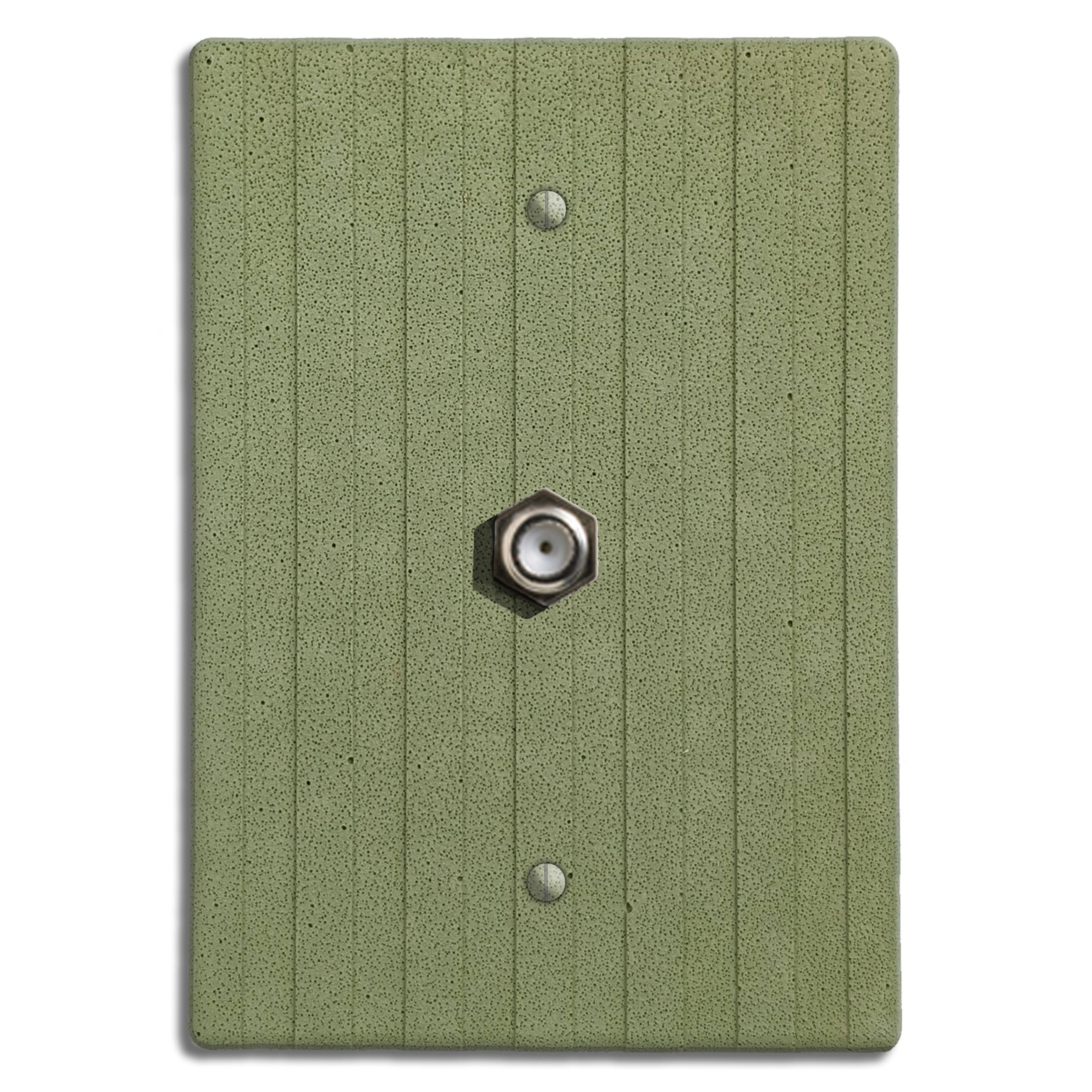 Sage Green Boho Stripes Cable Hardware with Plate