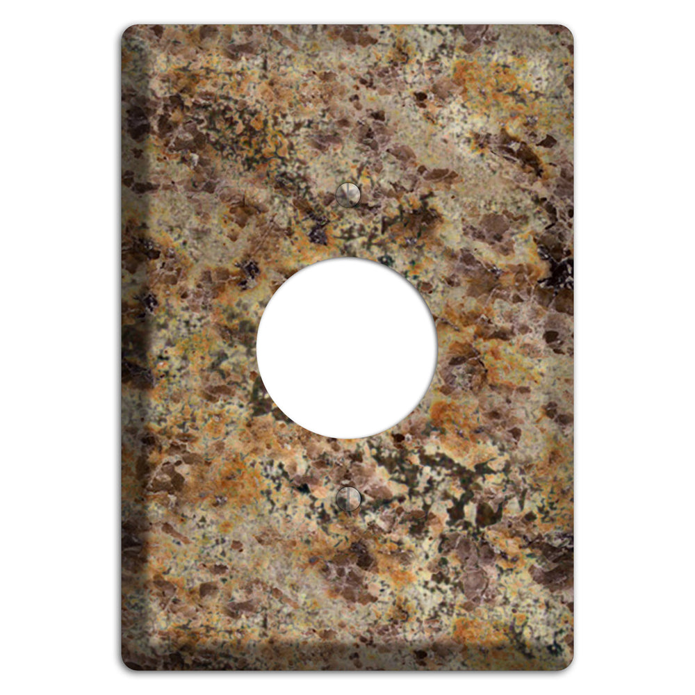 Golden Crystal Granite Single Receptacle Wallplate