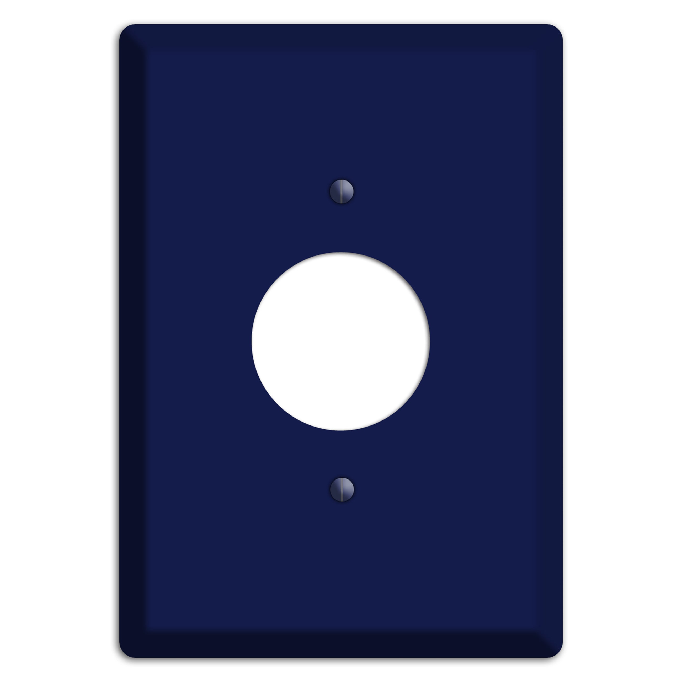 Baxter Midnight Navy Solid Single Receptacle Wallplate
