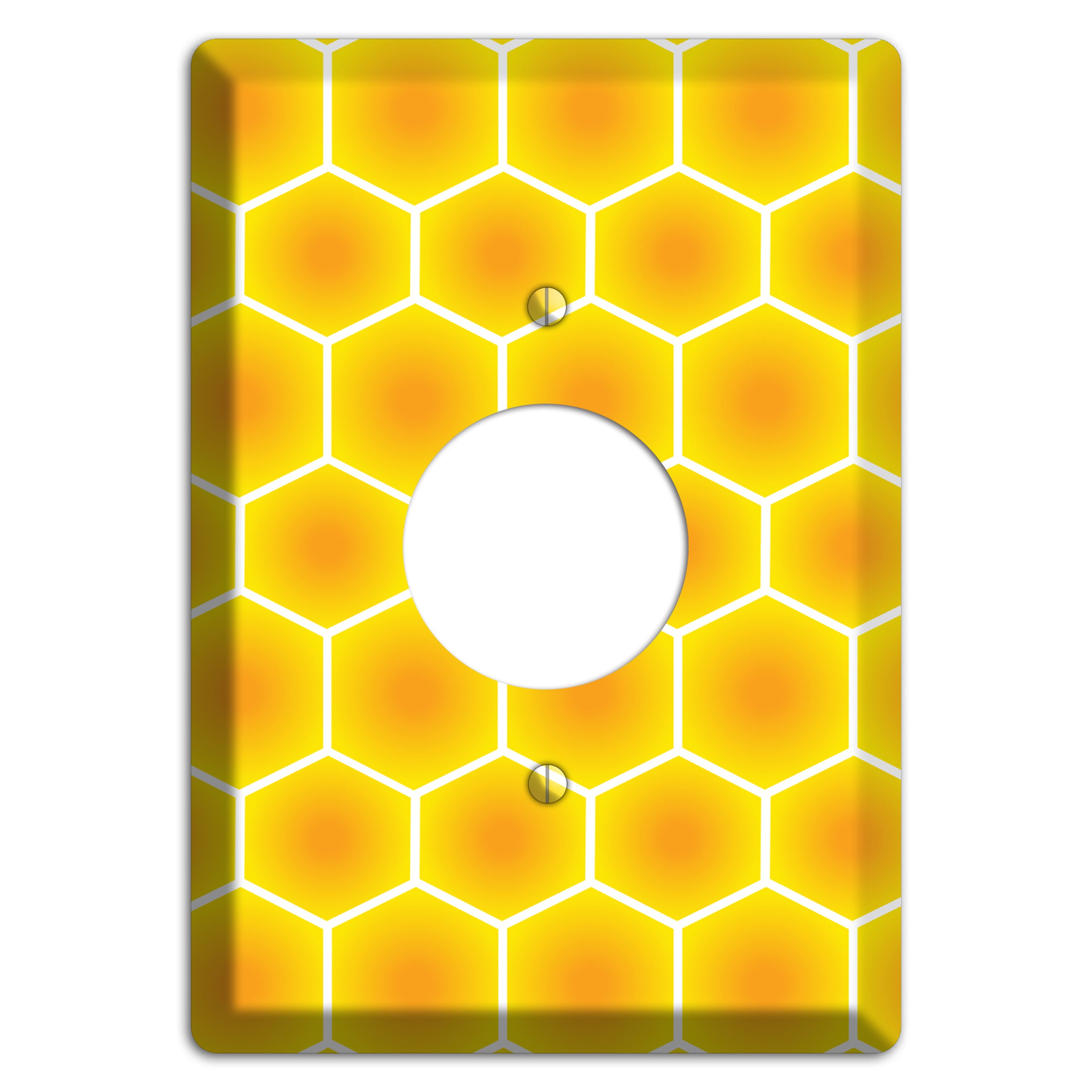 Liquid Gold Grid Single Receptacle Wallplate