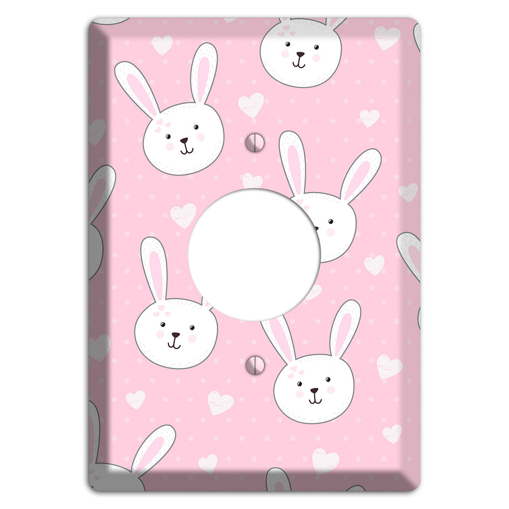 Bunny Love Single Receptacle Wallplate